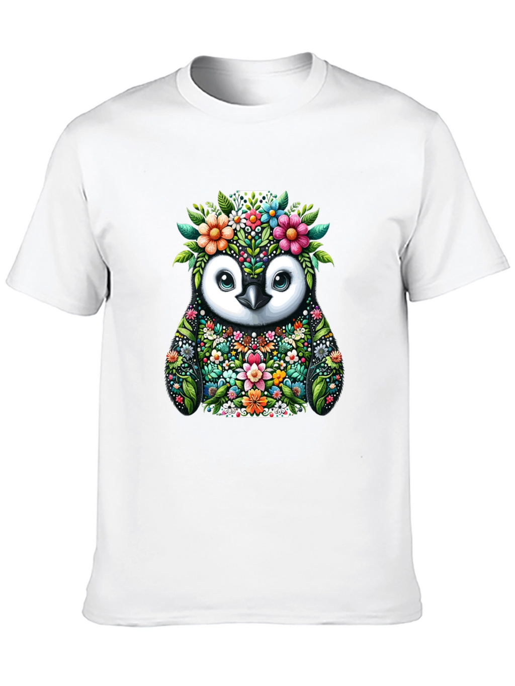 Floral Penguin Graphic Tee