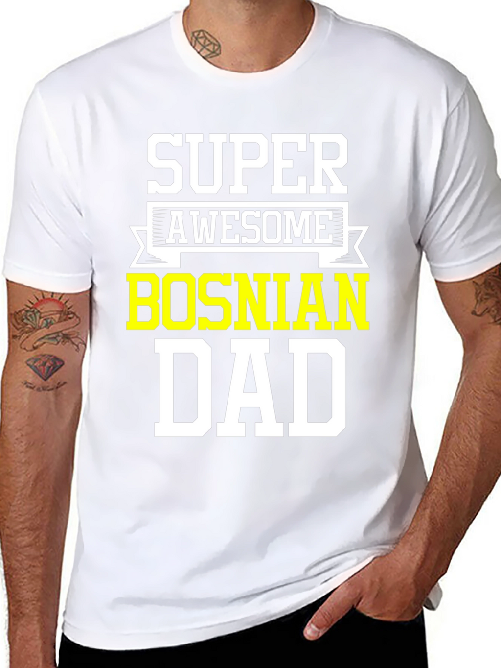 Super Awesome Bosnian Dad T-Shirt