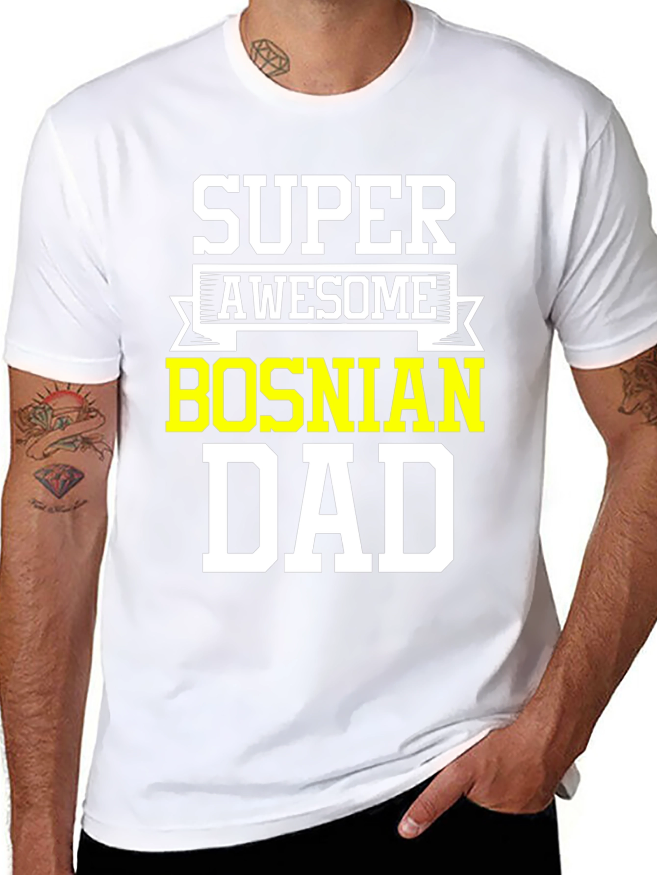 Super Awesome Bosnian Dad T-Shirt