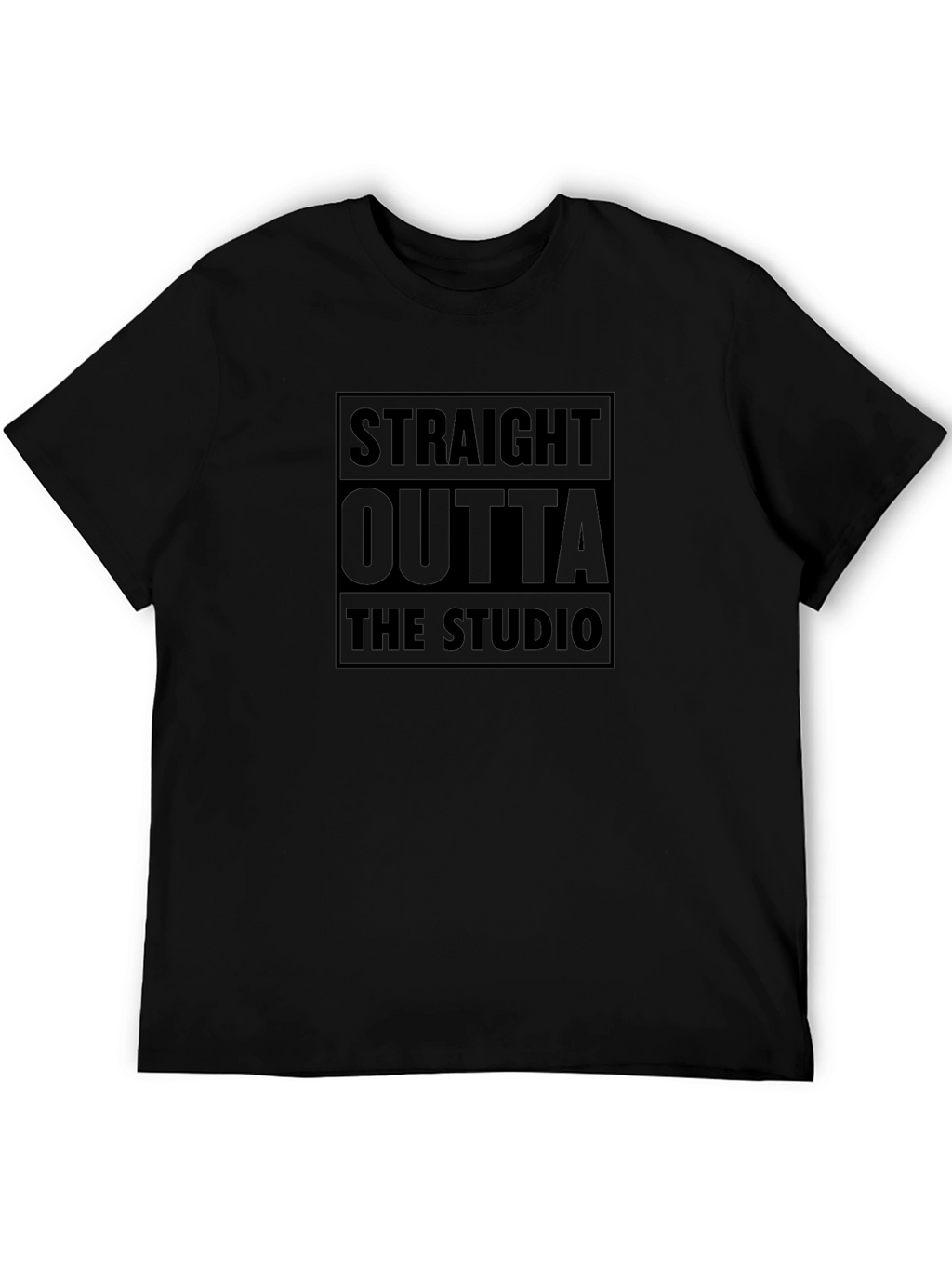 Straight Outta The Studio Black T-Shirt