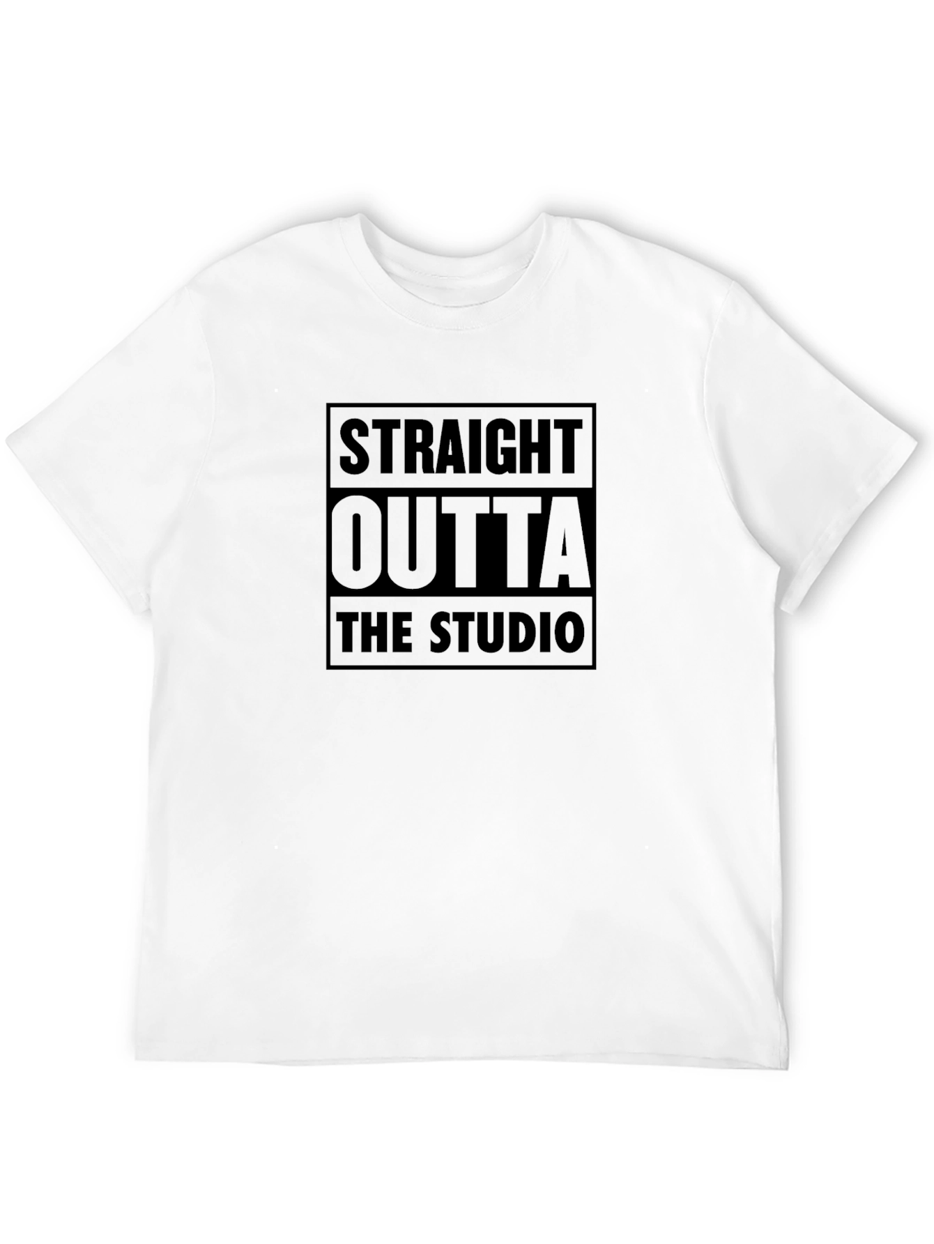 Straight Outta The Studio Black T-Shirt