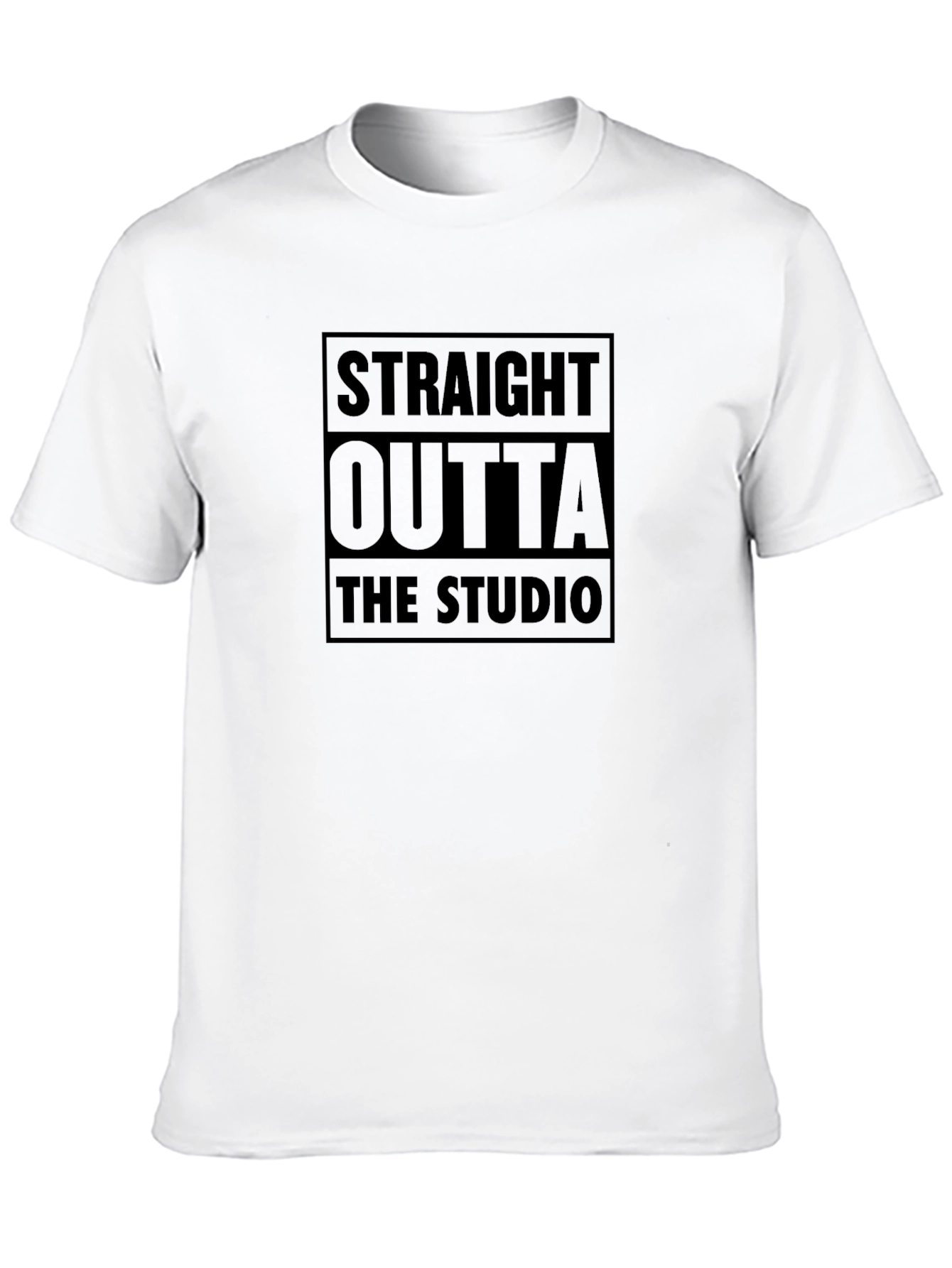Straight Outta The Studio Black T-Shirt