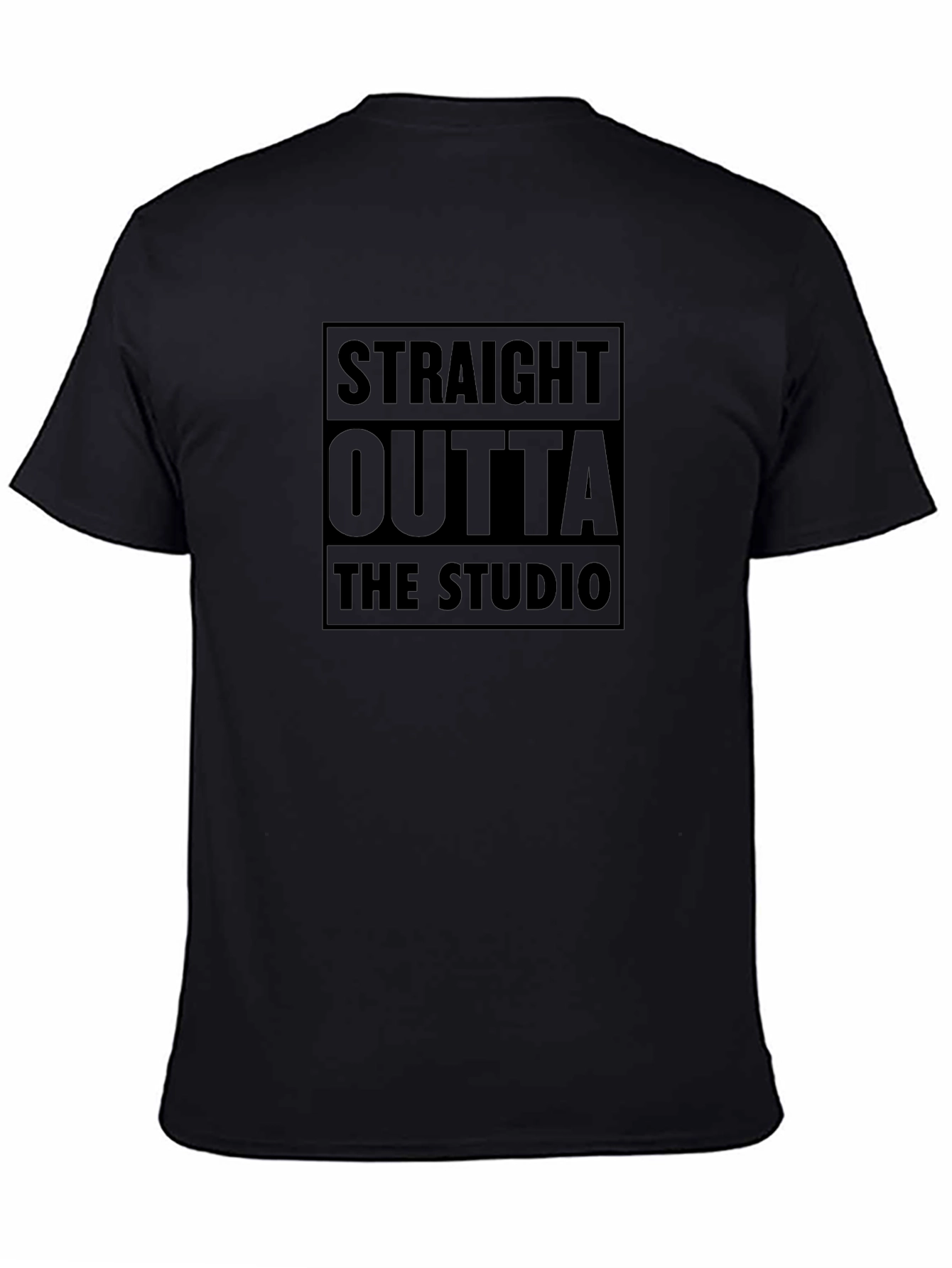 Straight Outta The Studio Black T-Shirt