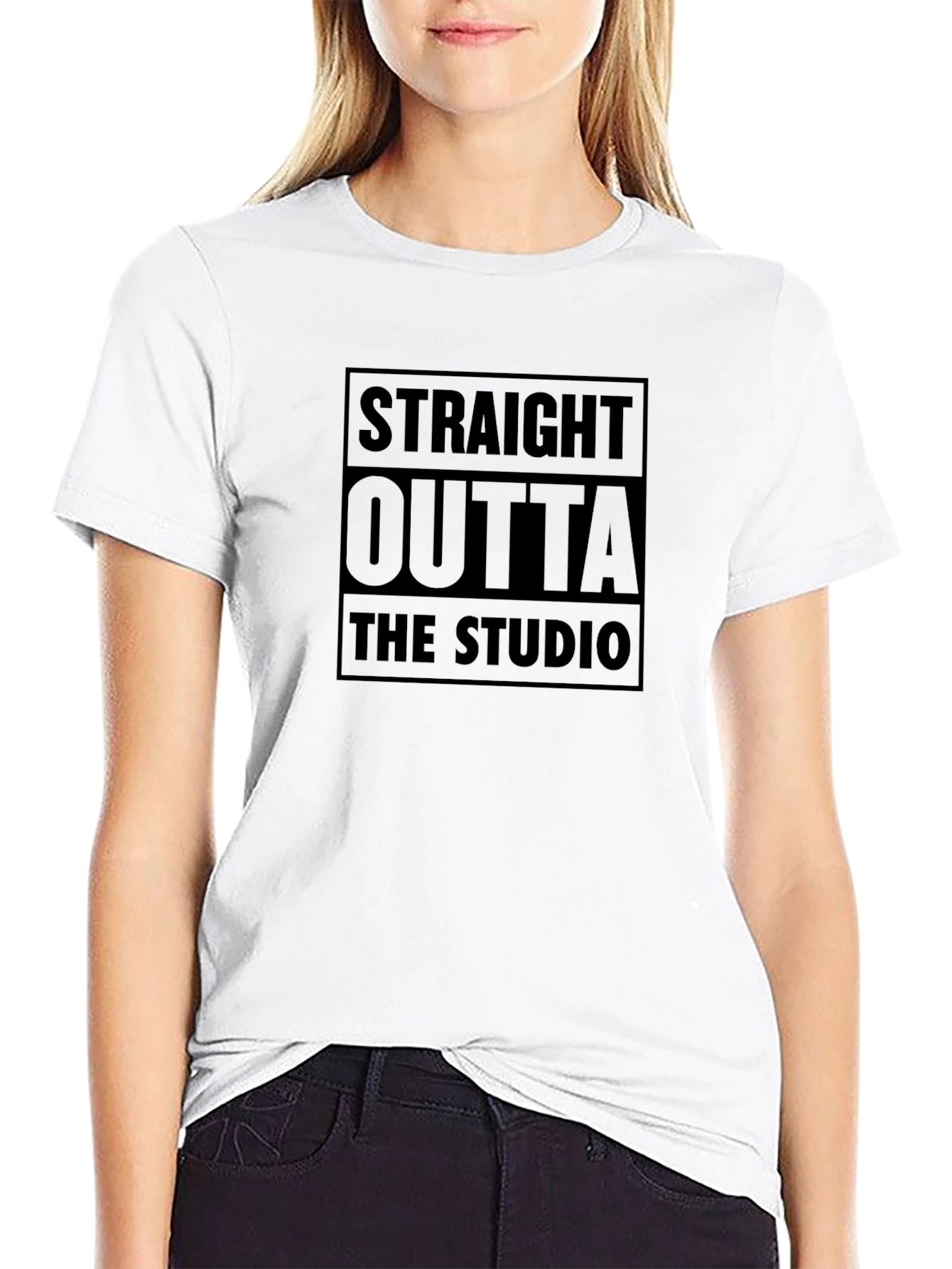 Straight Outta The Studio Black T-Shirt