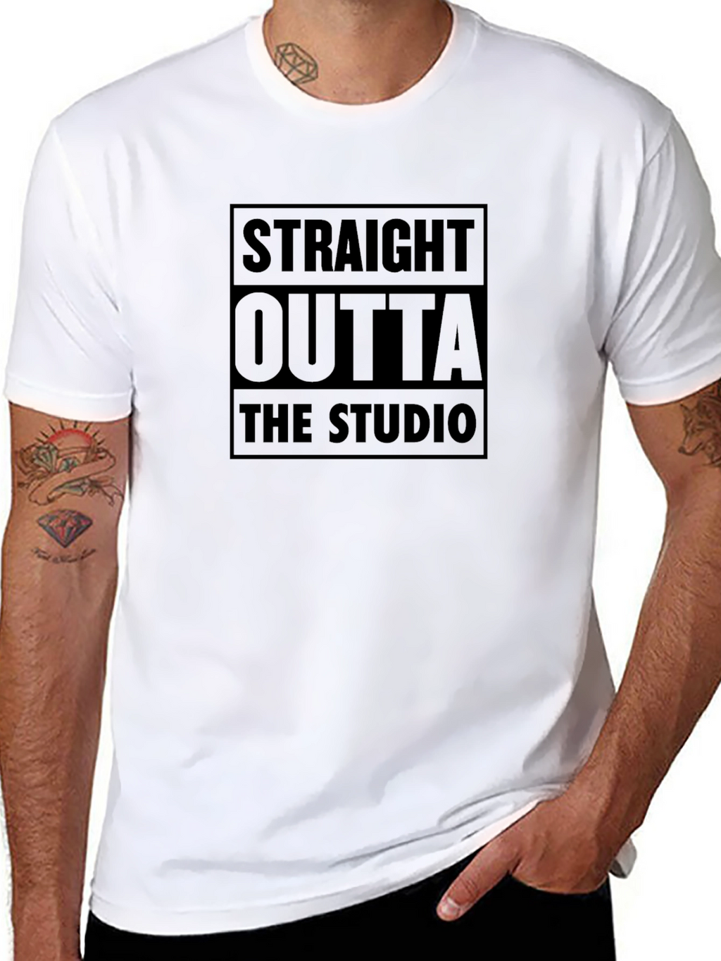 Straight Outta The Studio Black T-Shirt