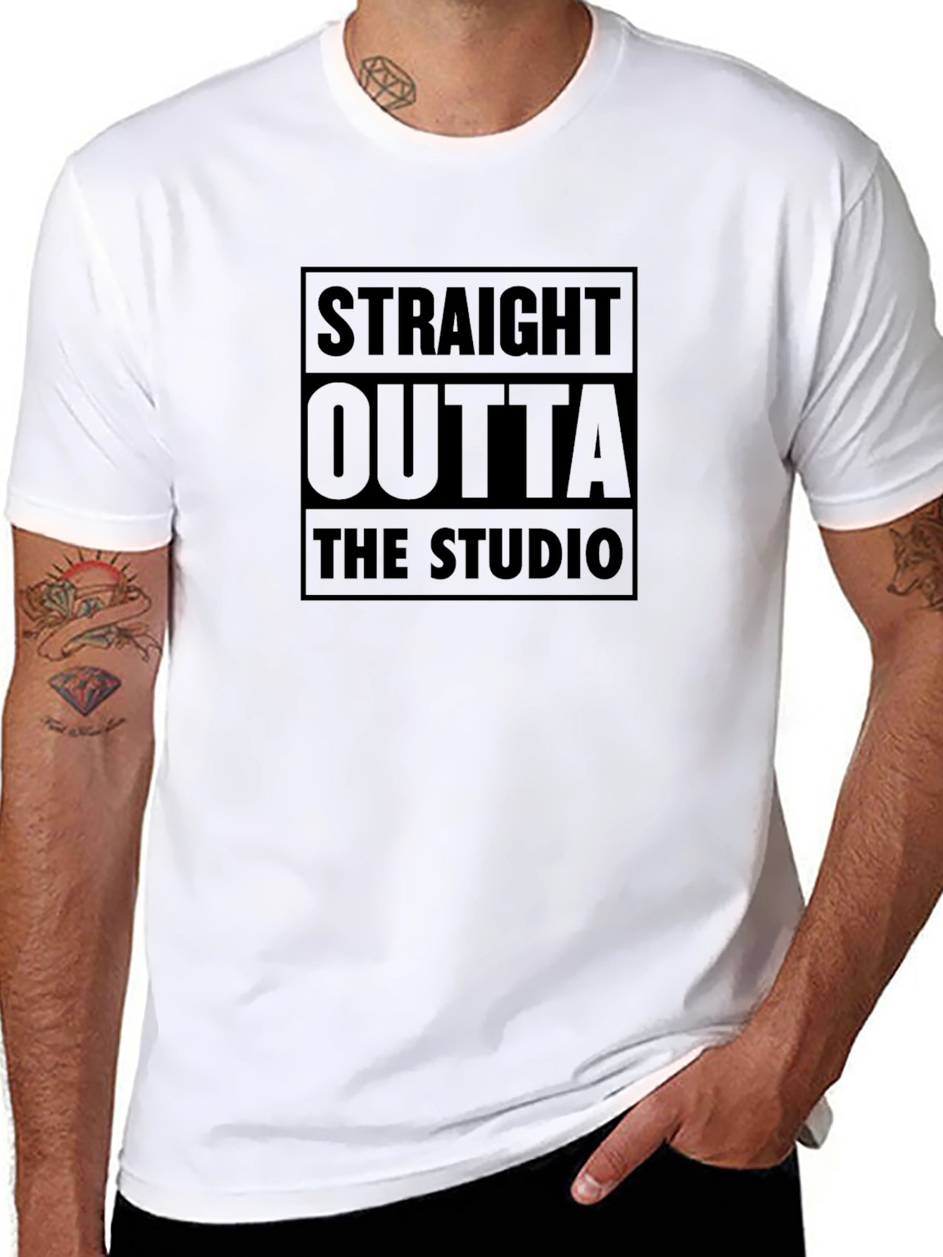 Straight Outta The Studio Black T-Shirt