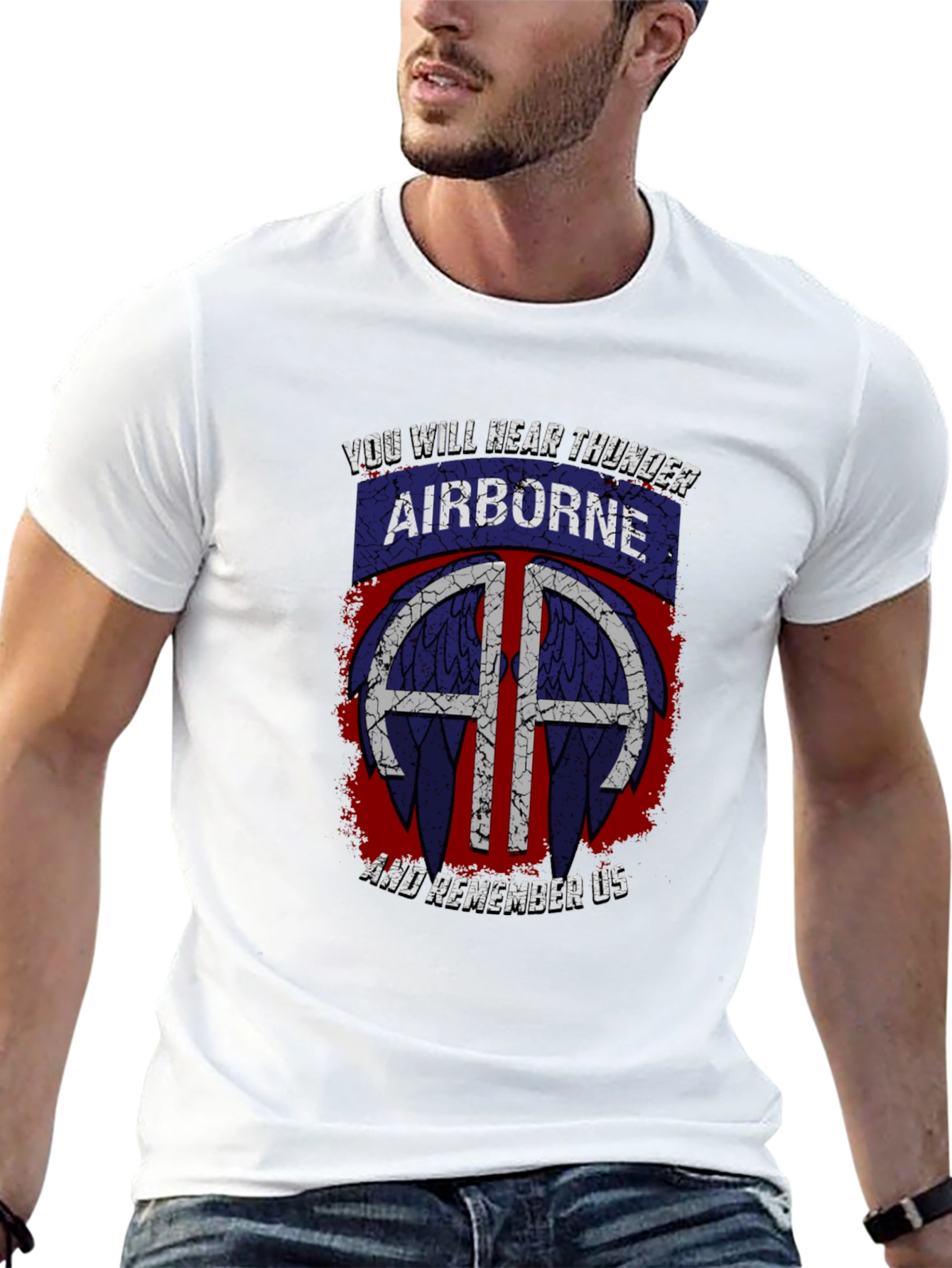 Airborne T-Shirt: You Will Hear Thunder - Military Pride