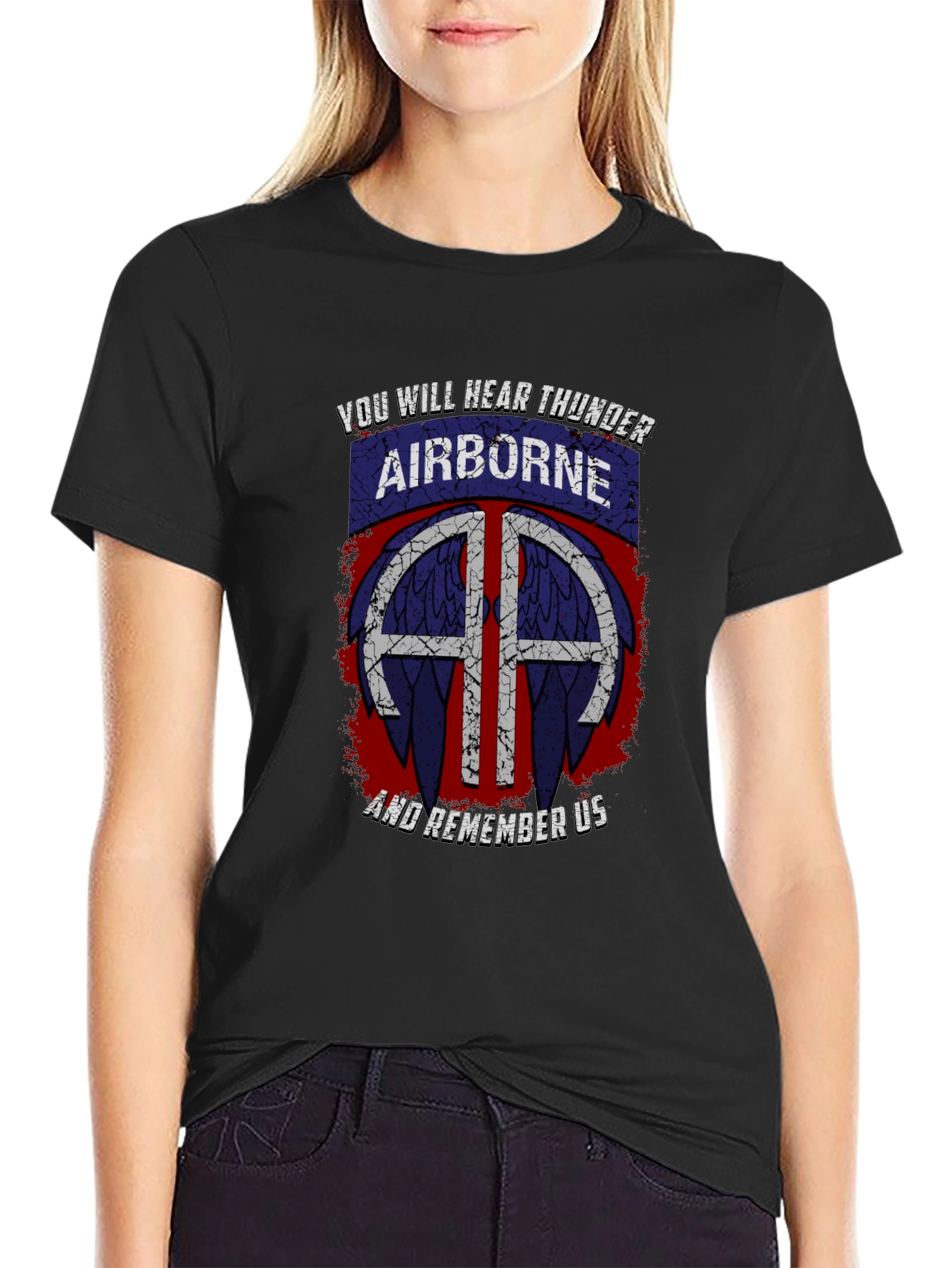 Airborne T-Shirt: You Will Hear Thunder - Military Pride