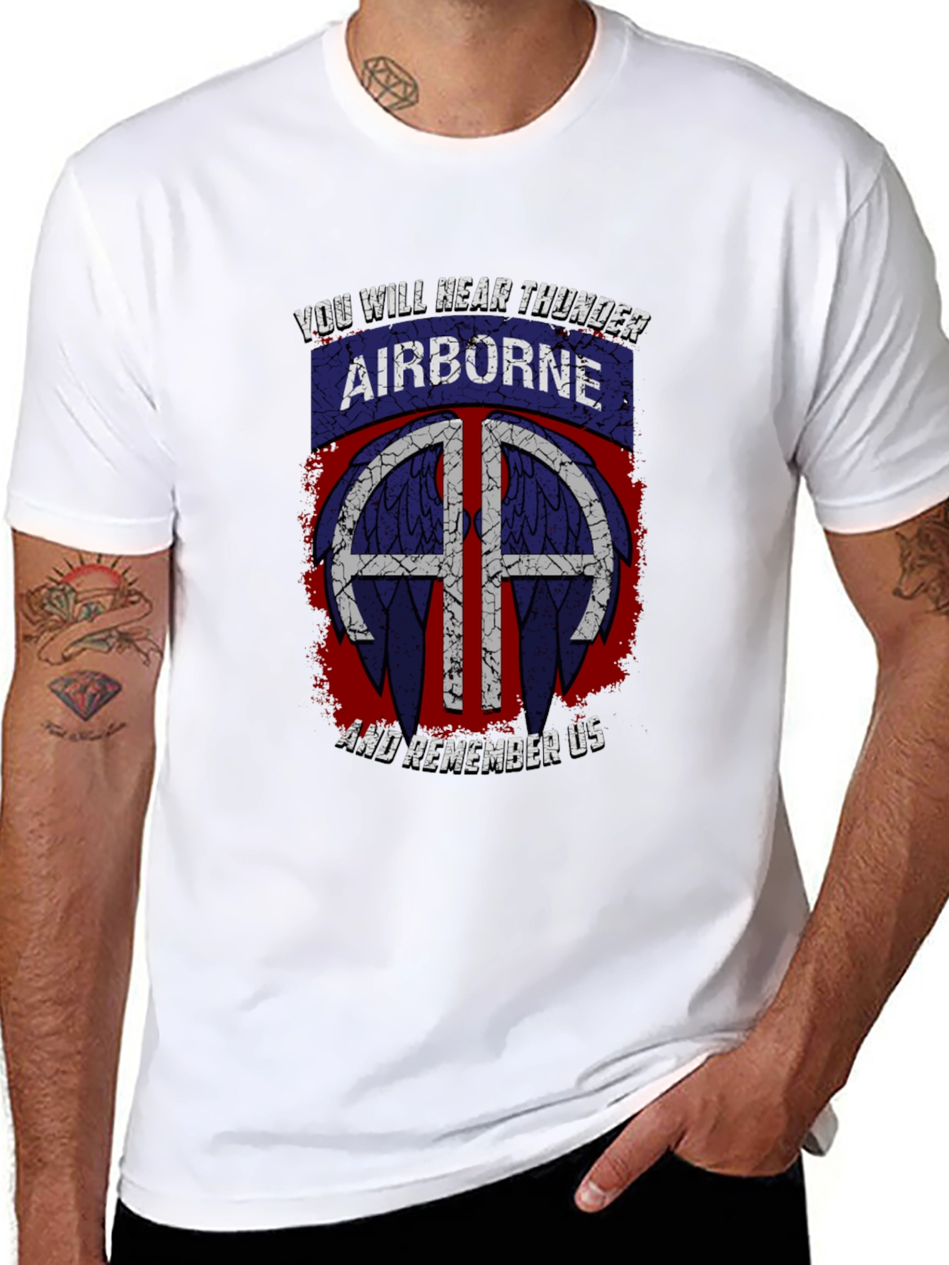 Airborne T-Shirt: You Will Hear Thunder - Military Pride