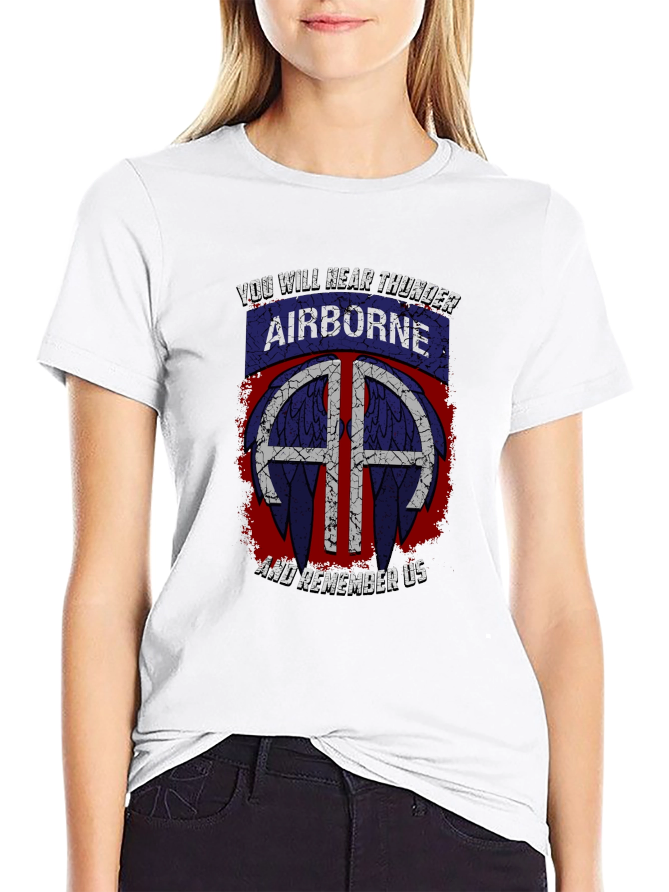 Airborne T-Shirt: You Will Hear Thunder - Military Pride