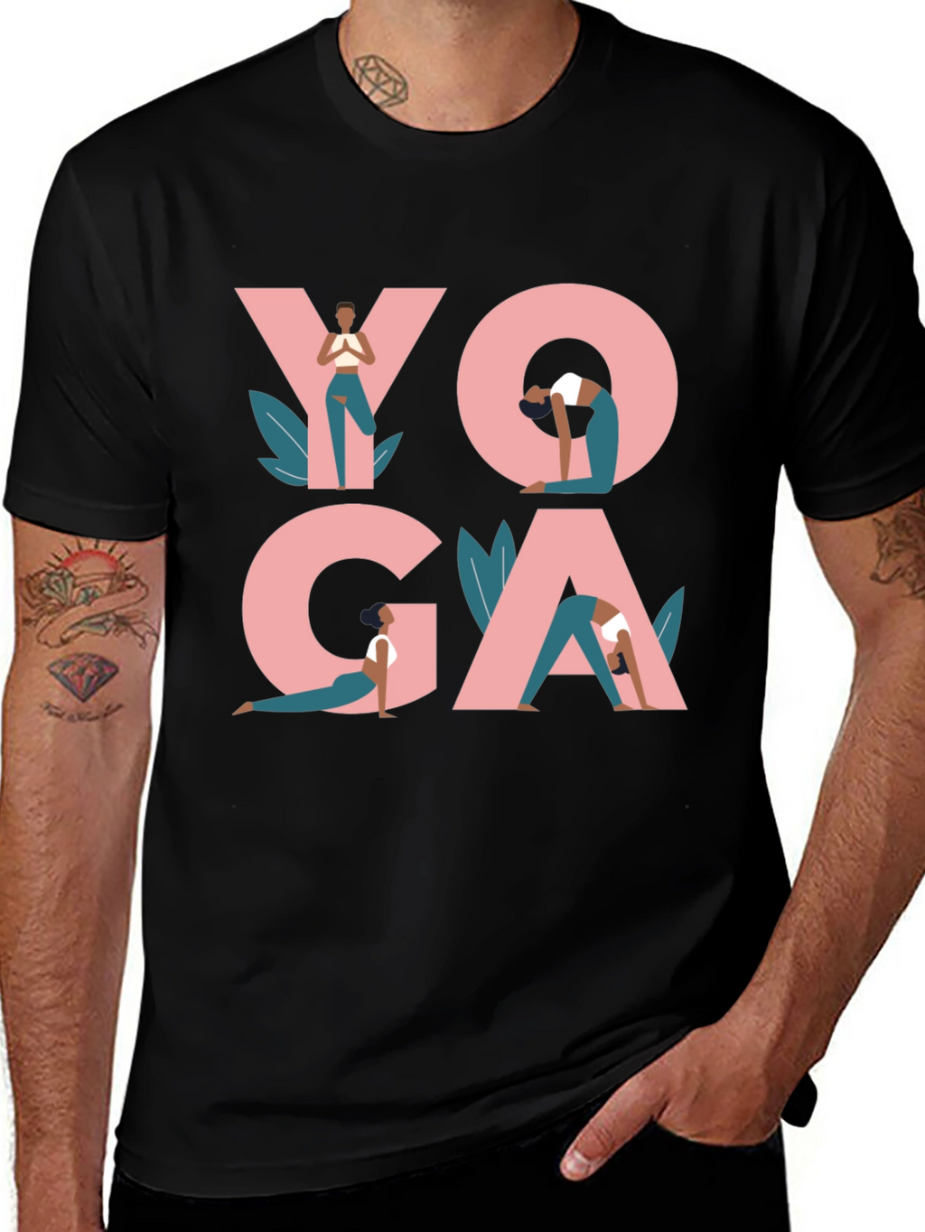 Yoga Pose Graphic T-Shirt