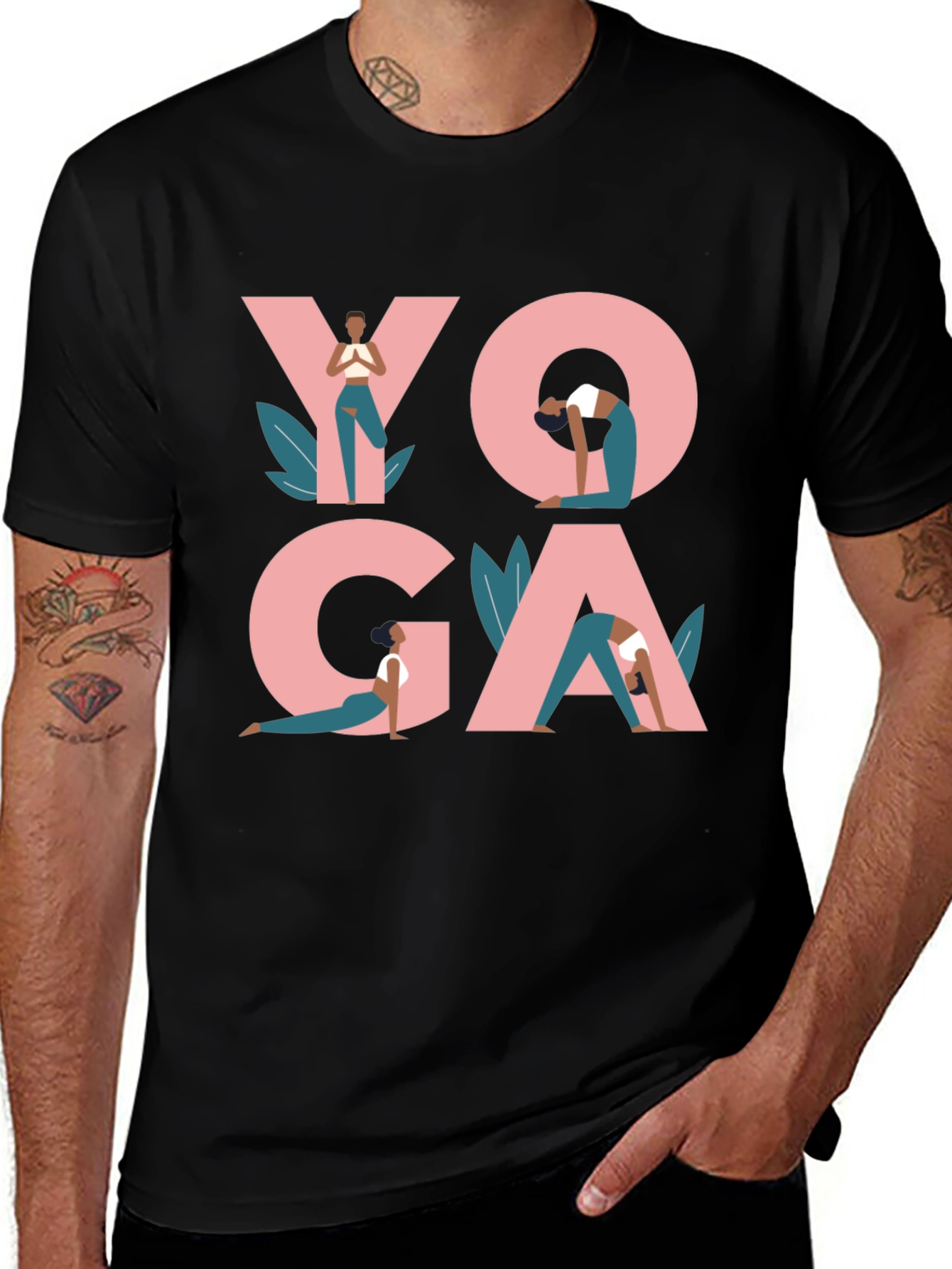 Yoga Pose Graphic T-Shirt