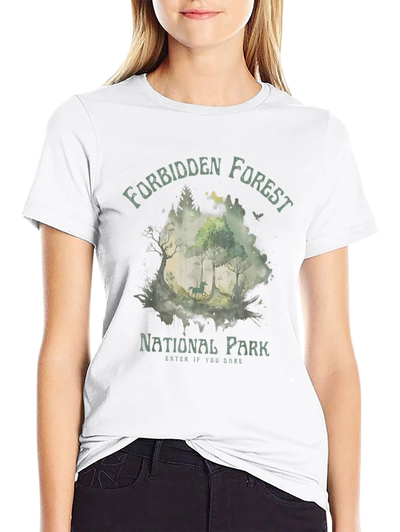 Forbidden Forest National Park Black T-Shirt