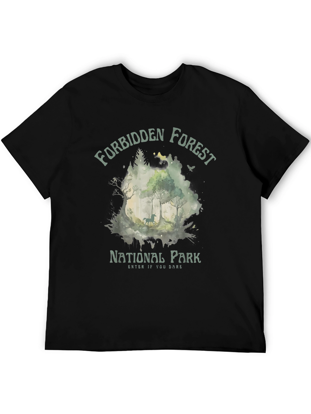 Forbidden Forest National Park Black T-Shirt