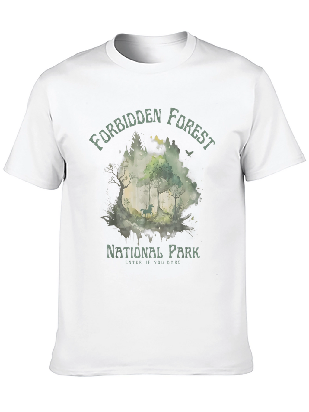 Forbidden Forest National Park Black T-Shirt