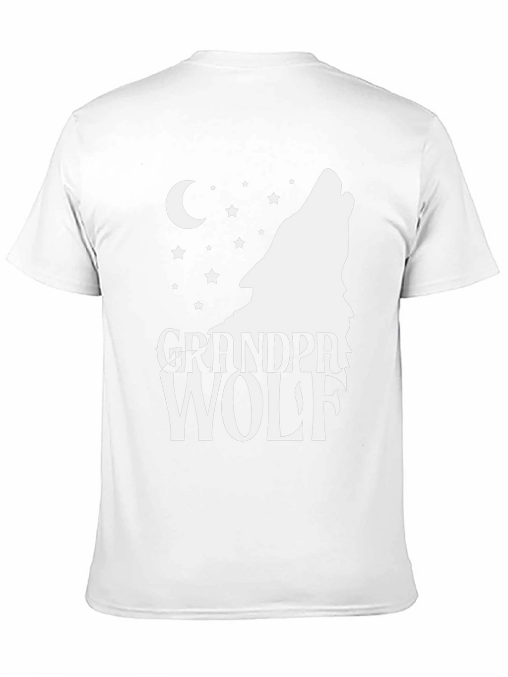 Grandpa Wolf T-Shirt - Howling Moon Design