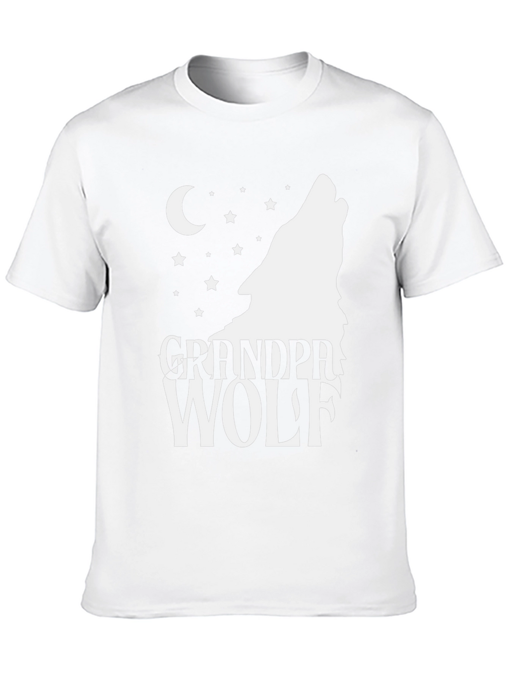 Grandpa Wolf T-Shirt - Howling Moon Design
