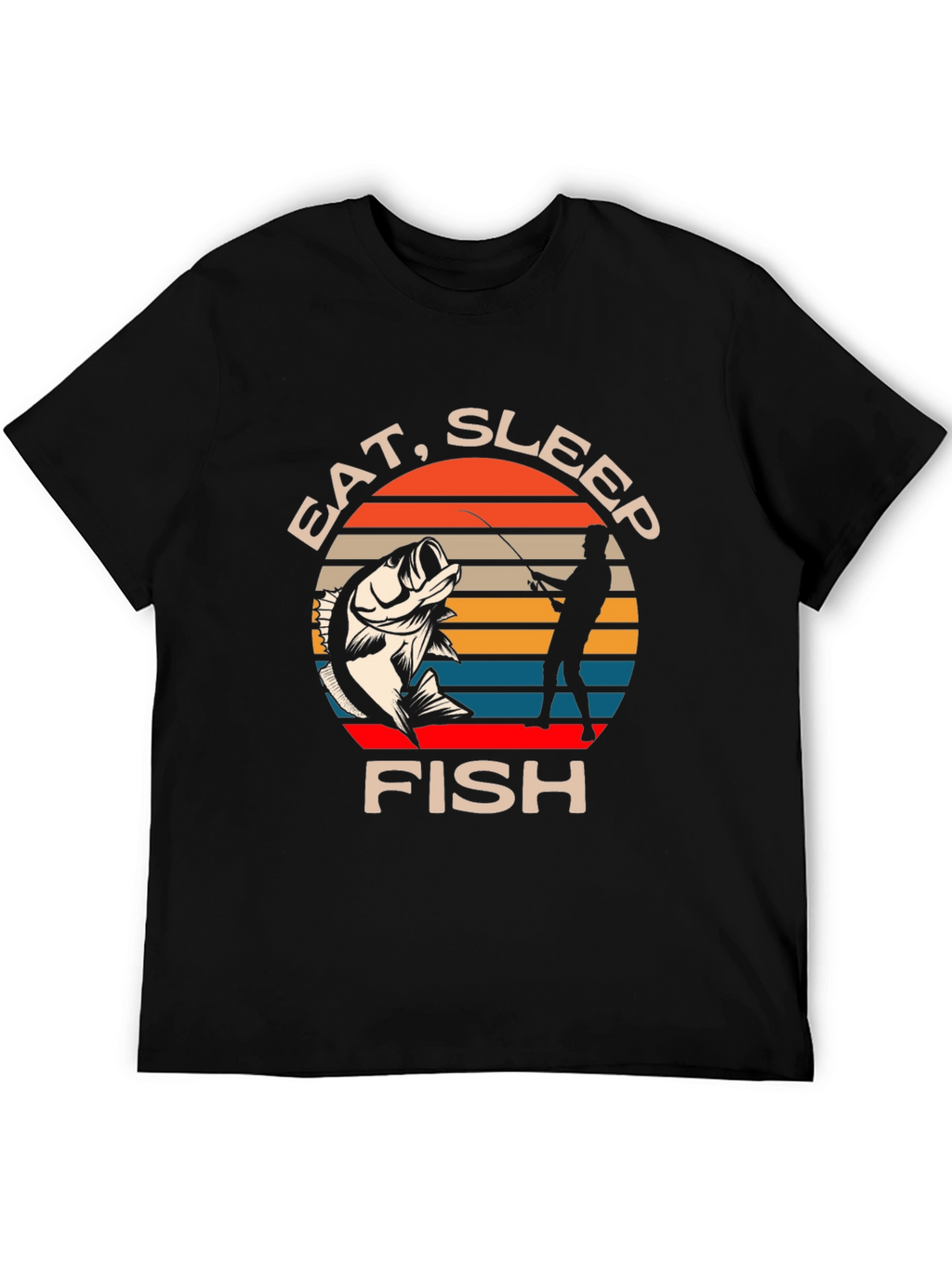 Eat Sleep Fish T-Shirt - Fishing Lover Tee