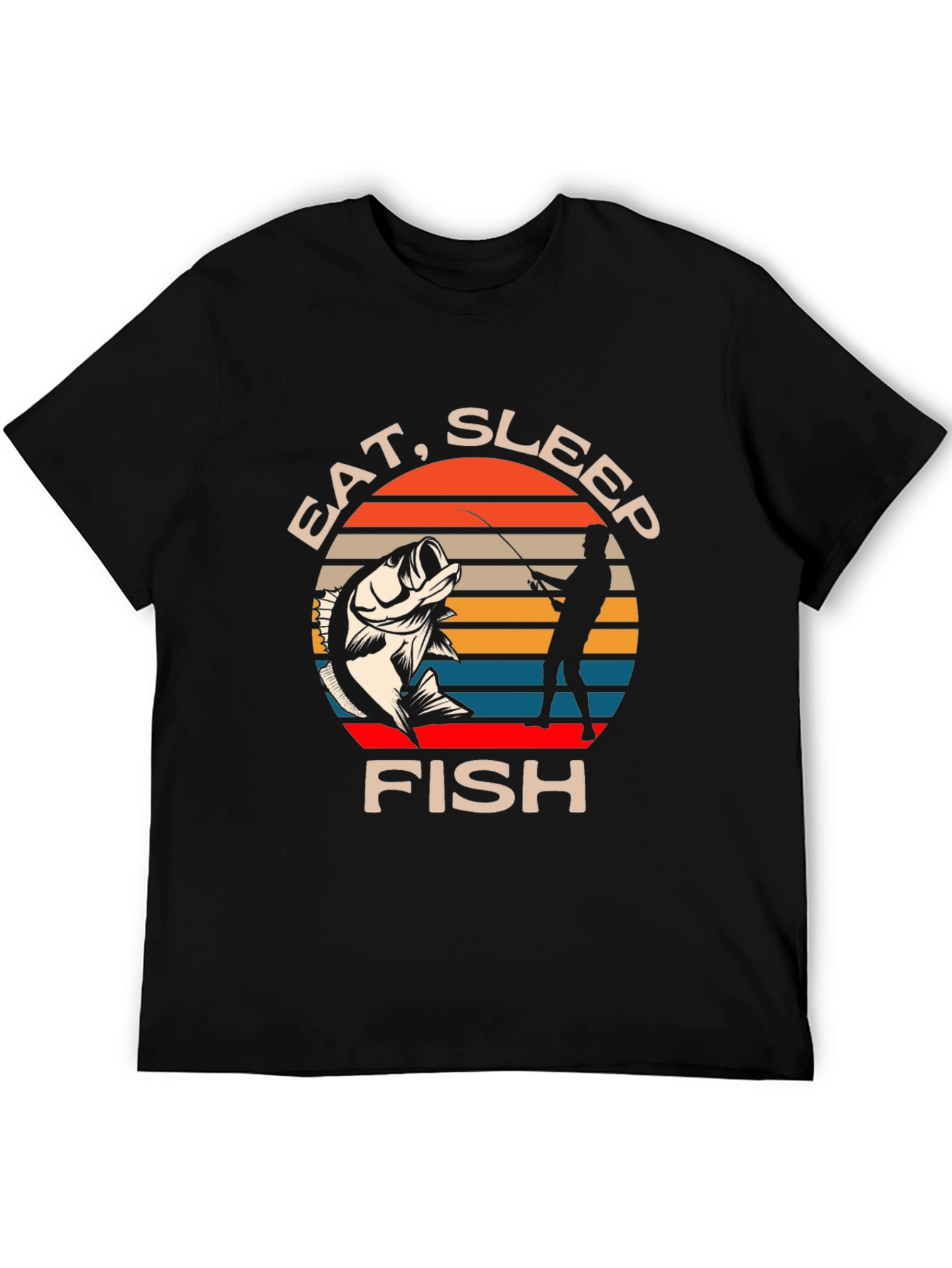Eat Sleep Fish T-Shirt - Fishing Lover Tee