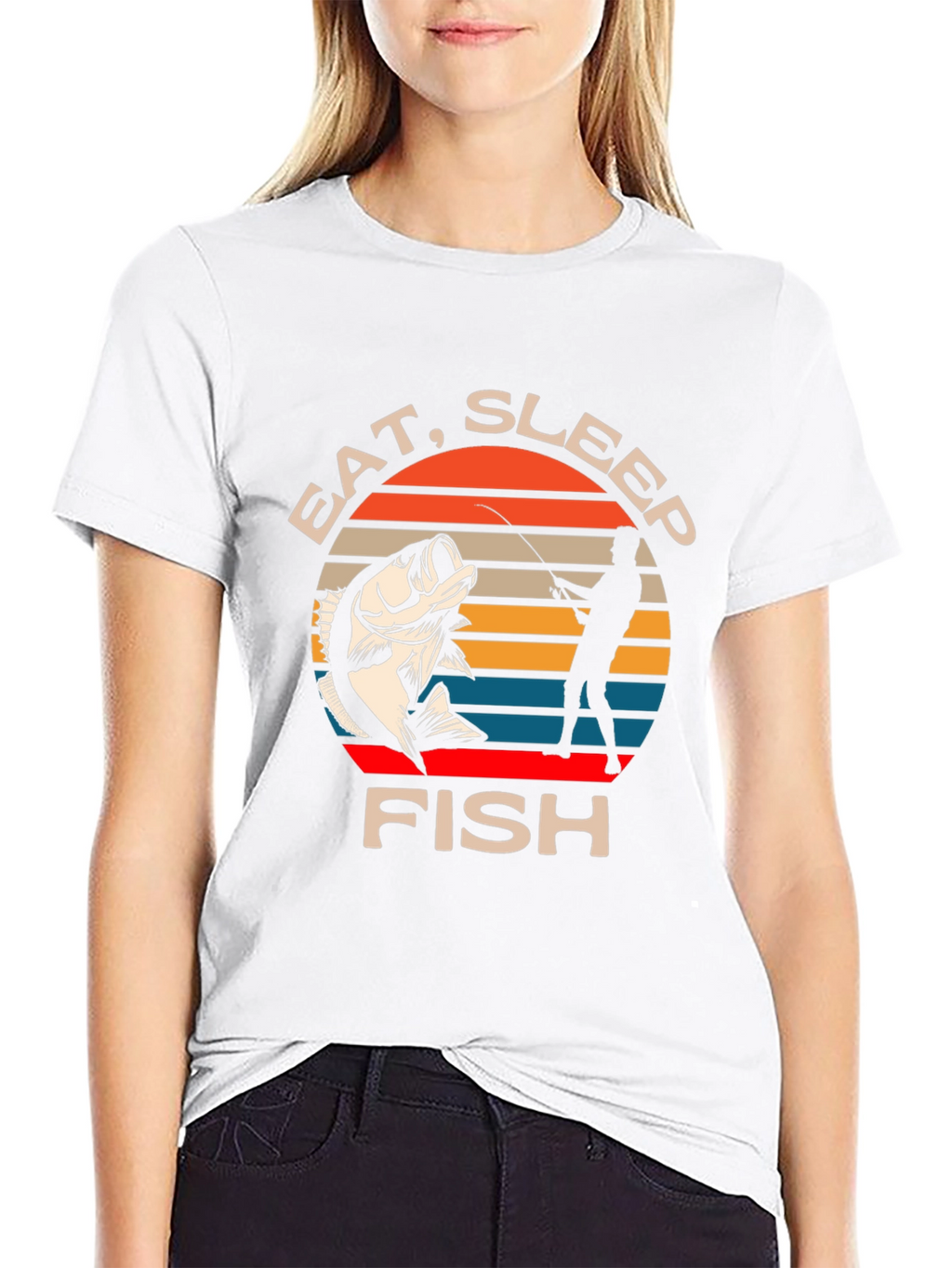 Eat Sleep Fish T-Shirt - Fishing Lover Tee