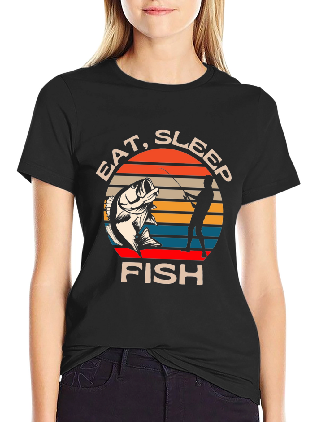 Eat Sleep Fish T-Shirt - Fishing Lover Tee