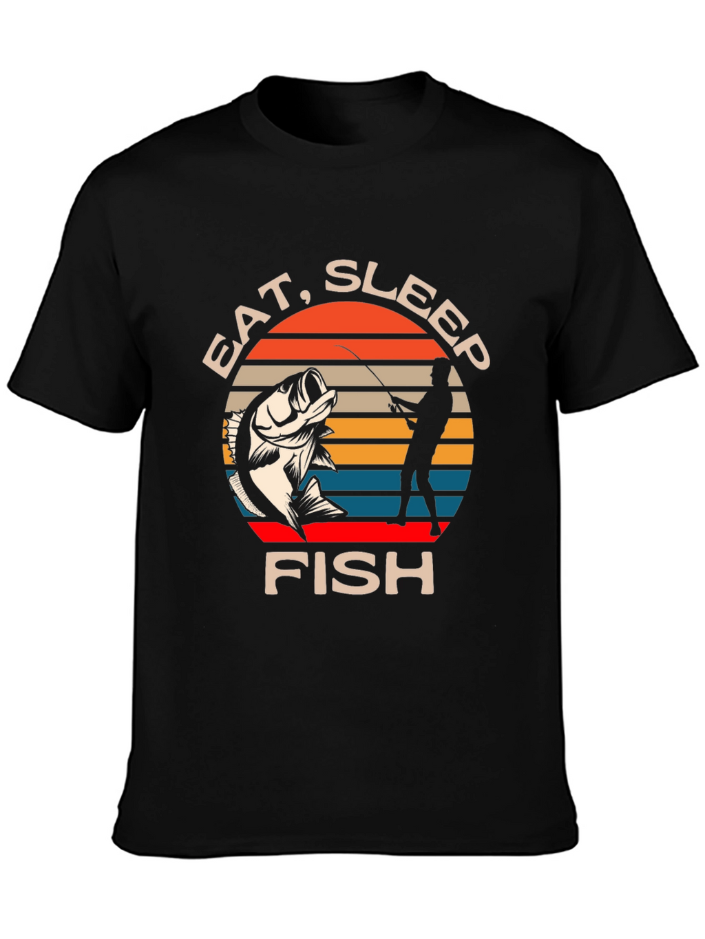 Eat Sleep Fish T-Shirt - Fishing Lover Tee