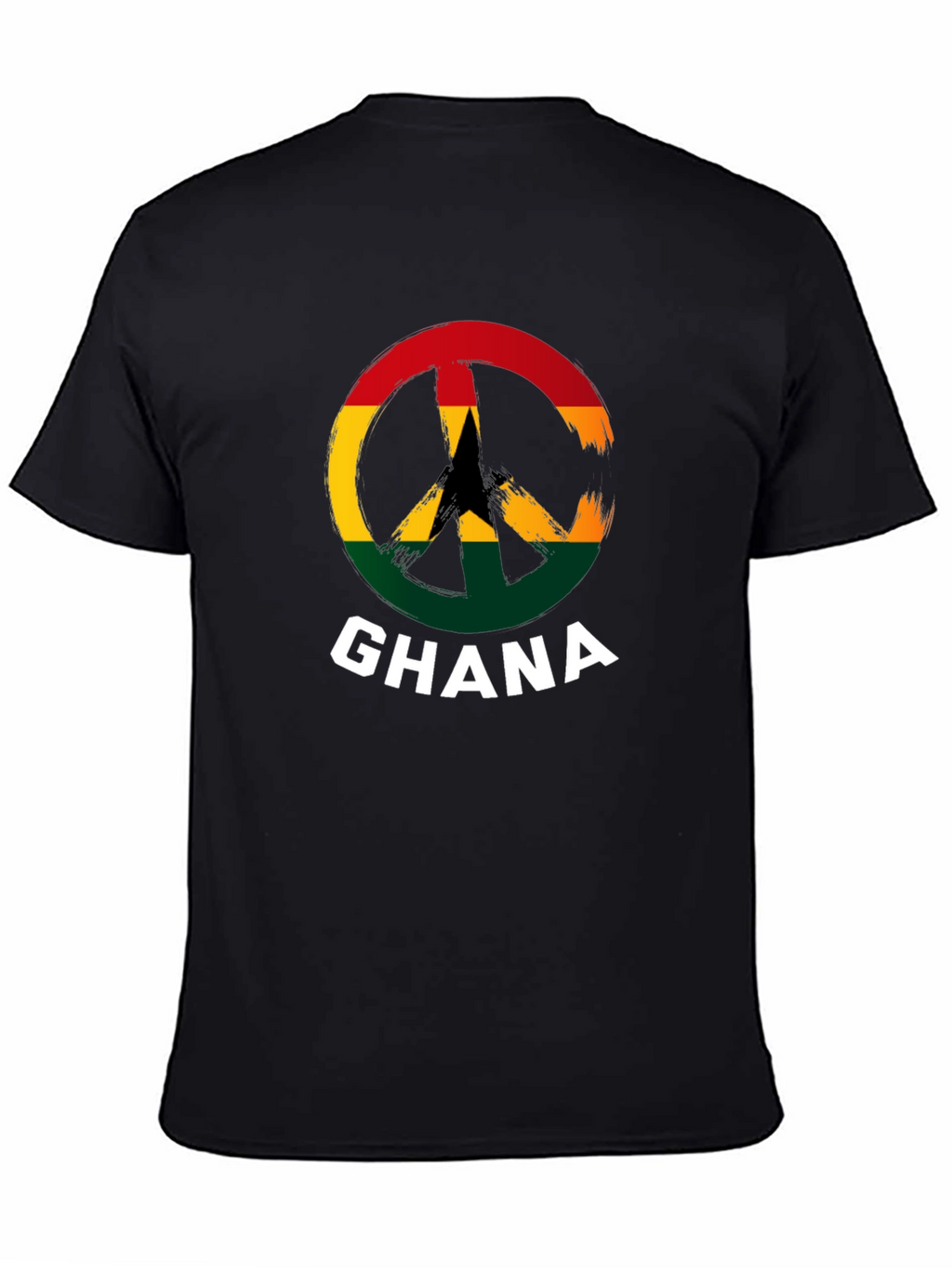 Ghana Peace Sign T-Shirt - Black