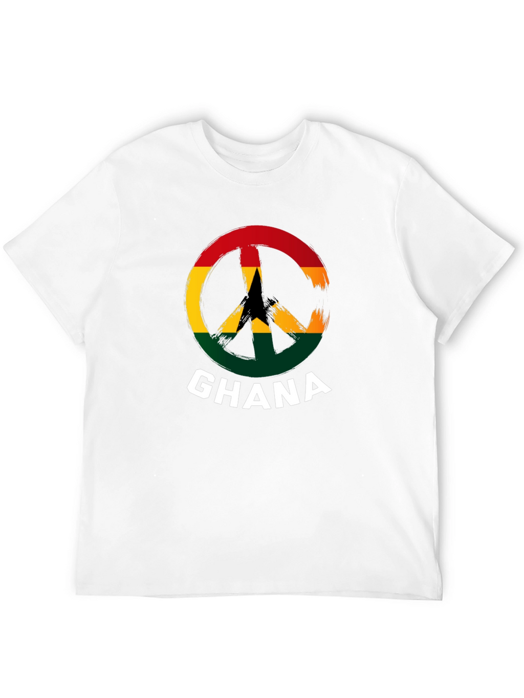 Ghana Peace Sign T-Shirt - Black