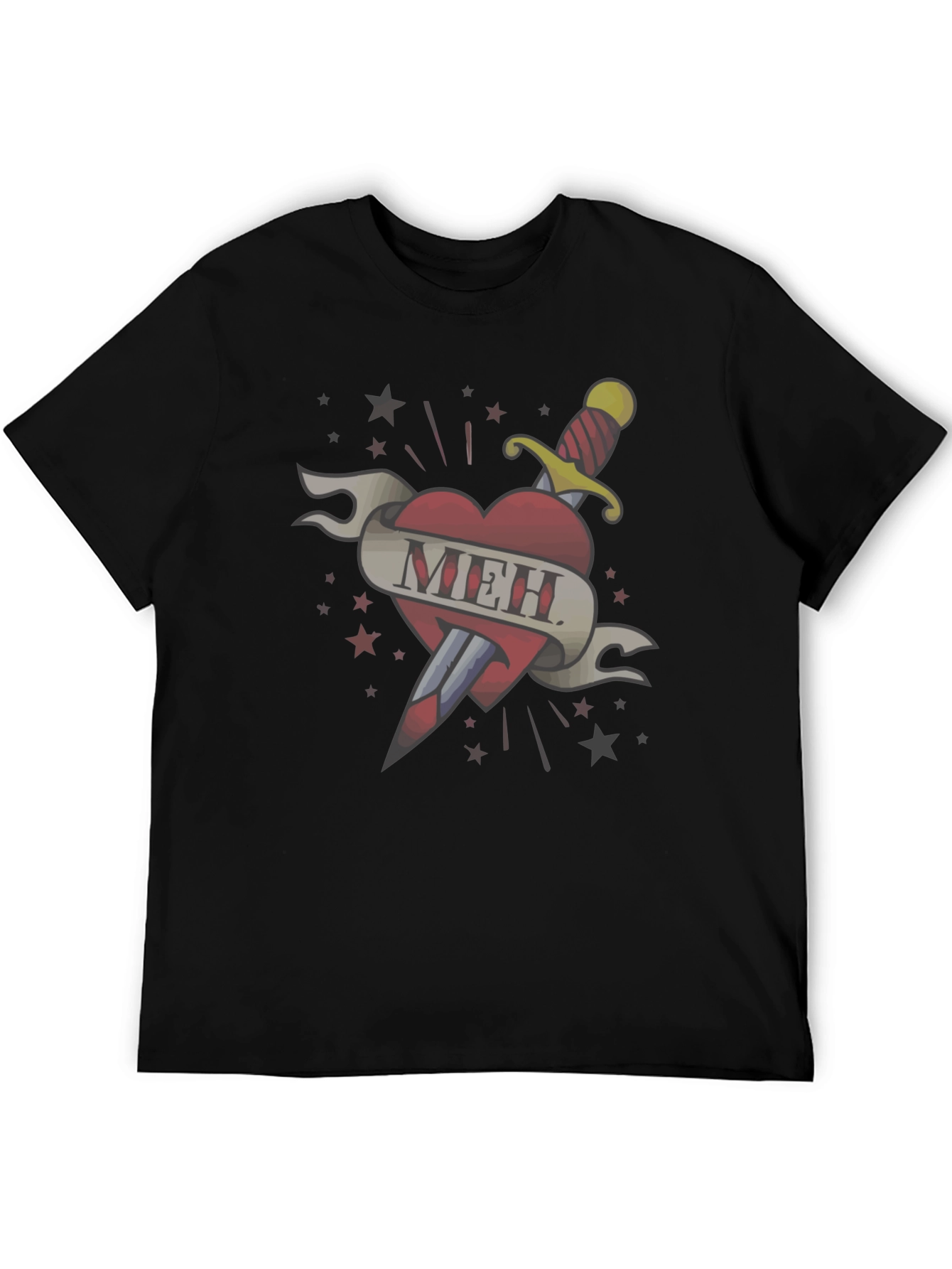 Meh Heart Tattoo T-Shirt