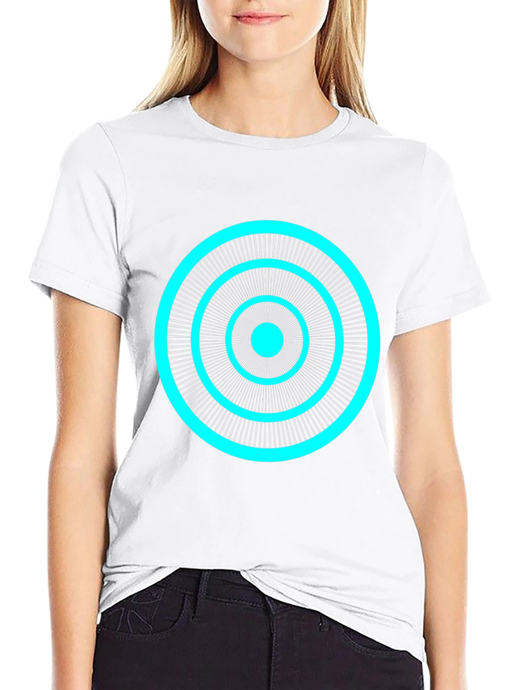 Geometric Circle Graphic Print T-Shirt