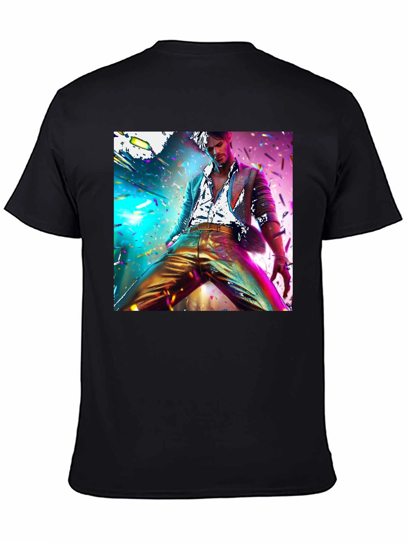 Disco Fever Graphic Tee - Mens Black T-Shirt