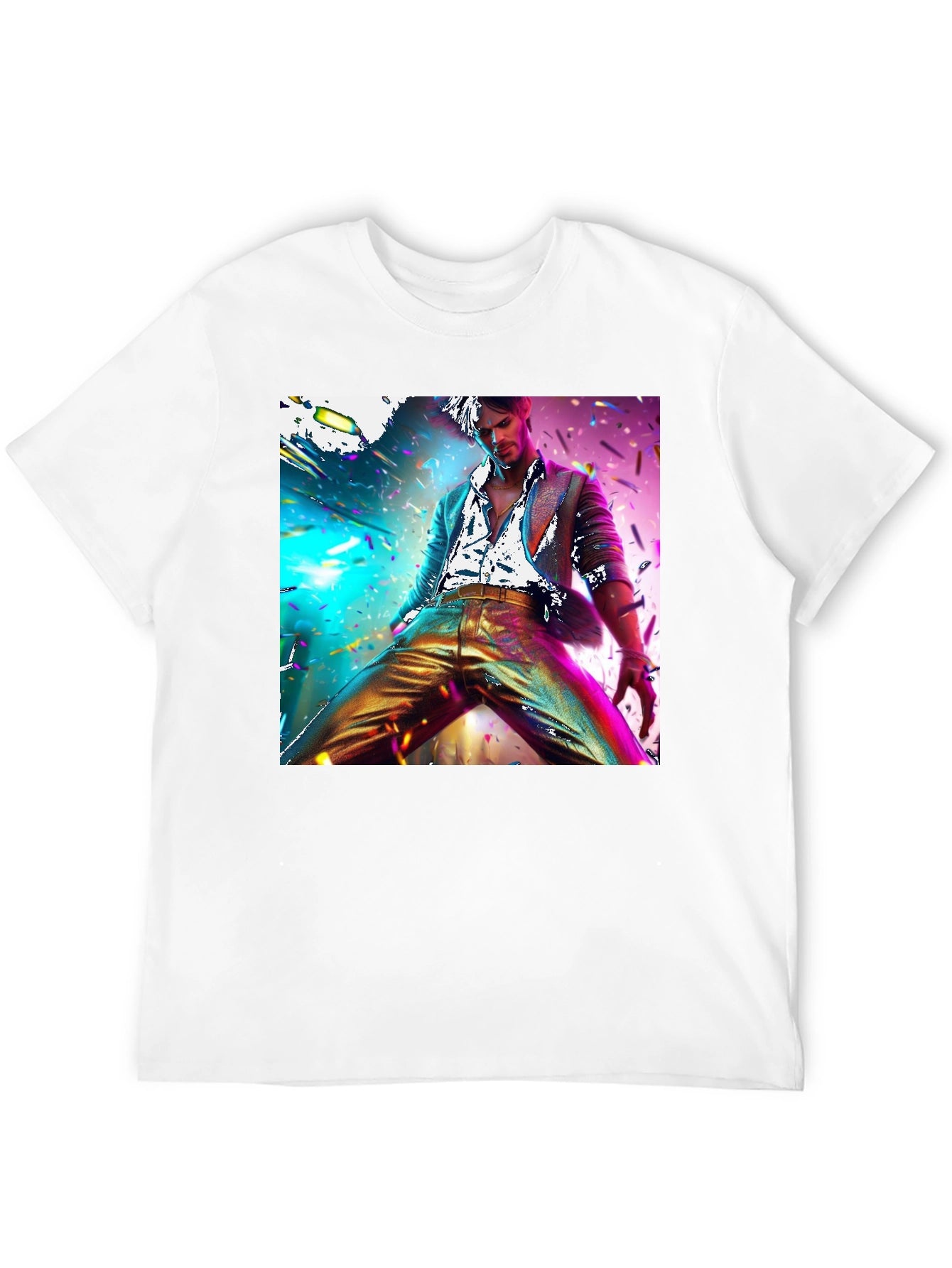 Disco Fever Graphic Tee - Mens Black T-Shirt