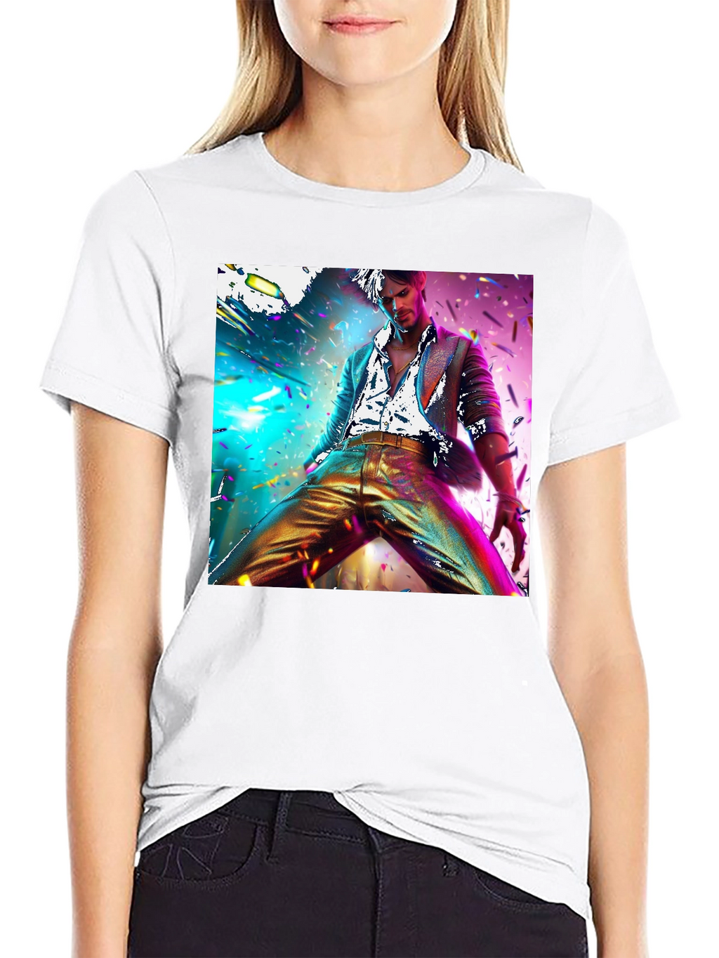 Disco Fever Graphic Tee - Mens Black T-Shirt