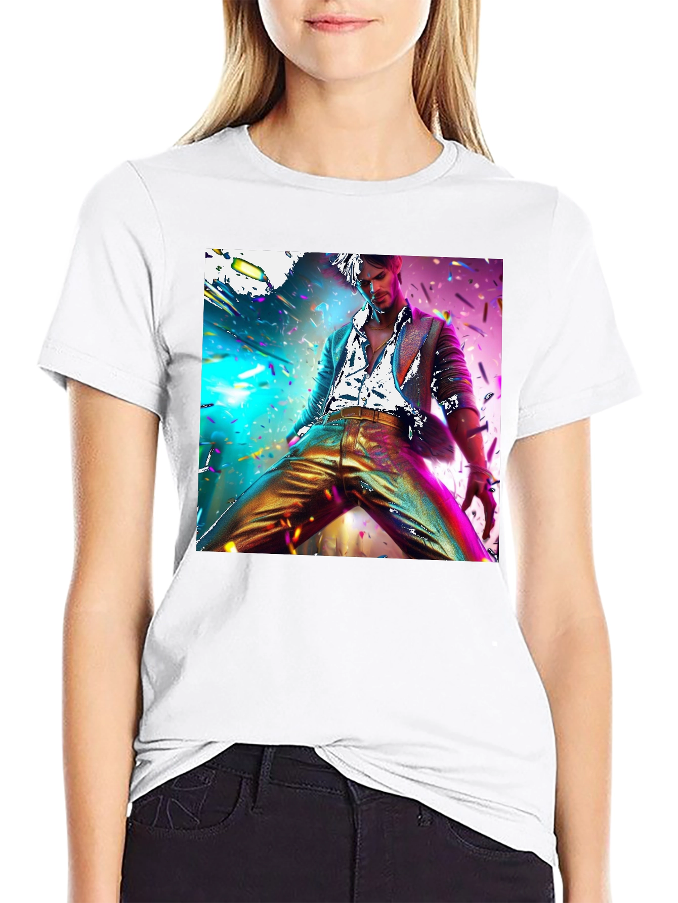 Disco Fever Graphic Tee - Mens Black T-Shirt