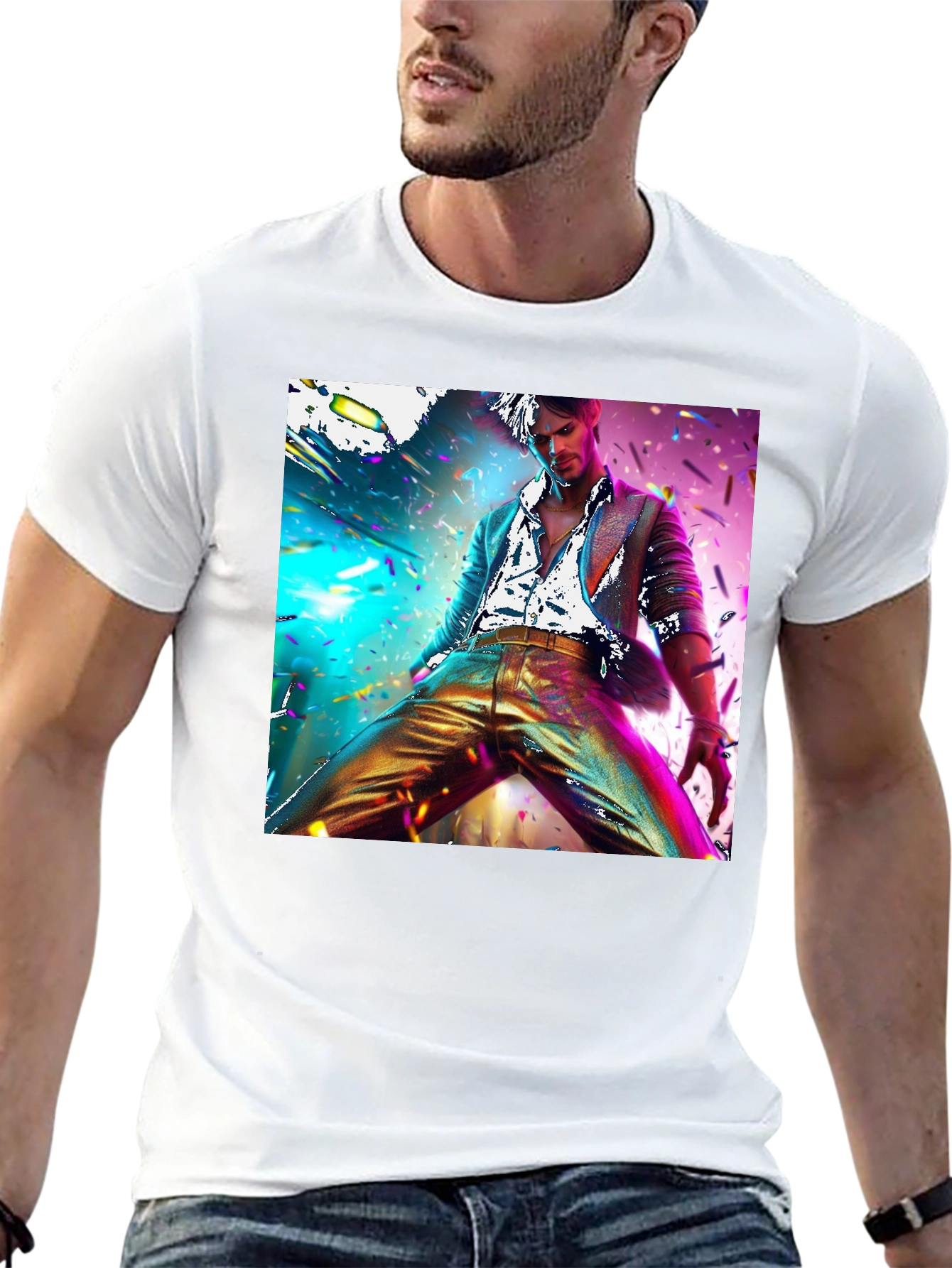 Disco Fever Graphic Tee - Mens Black T-Shirt