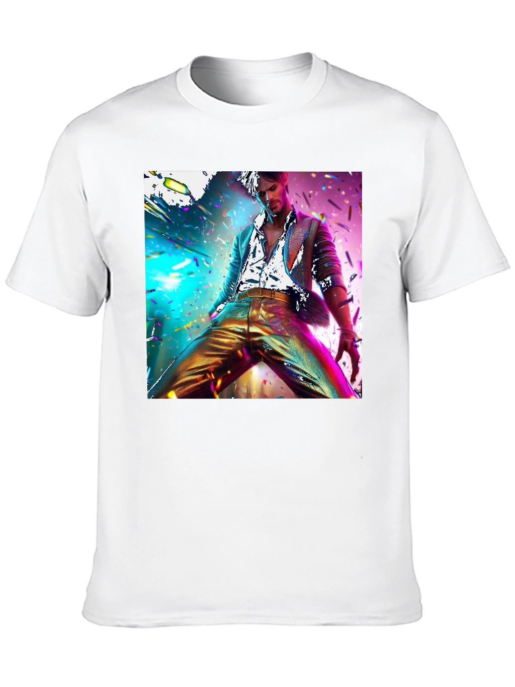 Disco Fever Graphic Tee - Mens Black T-Shirt