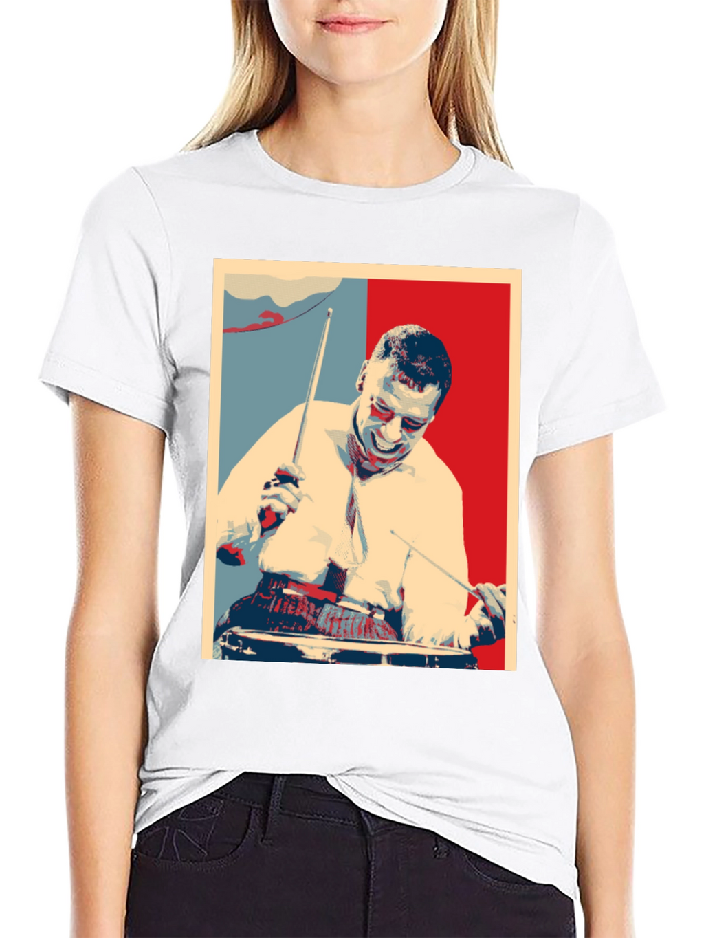 Drummer Graphic T-Shirt - Black