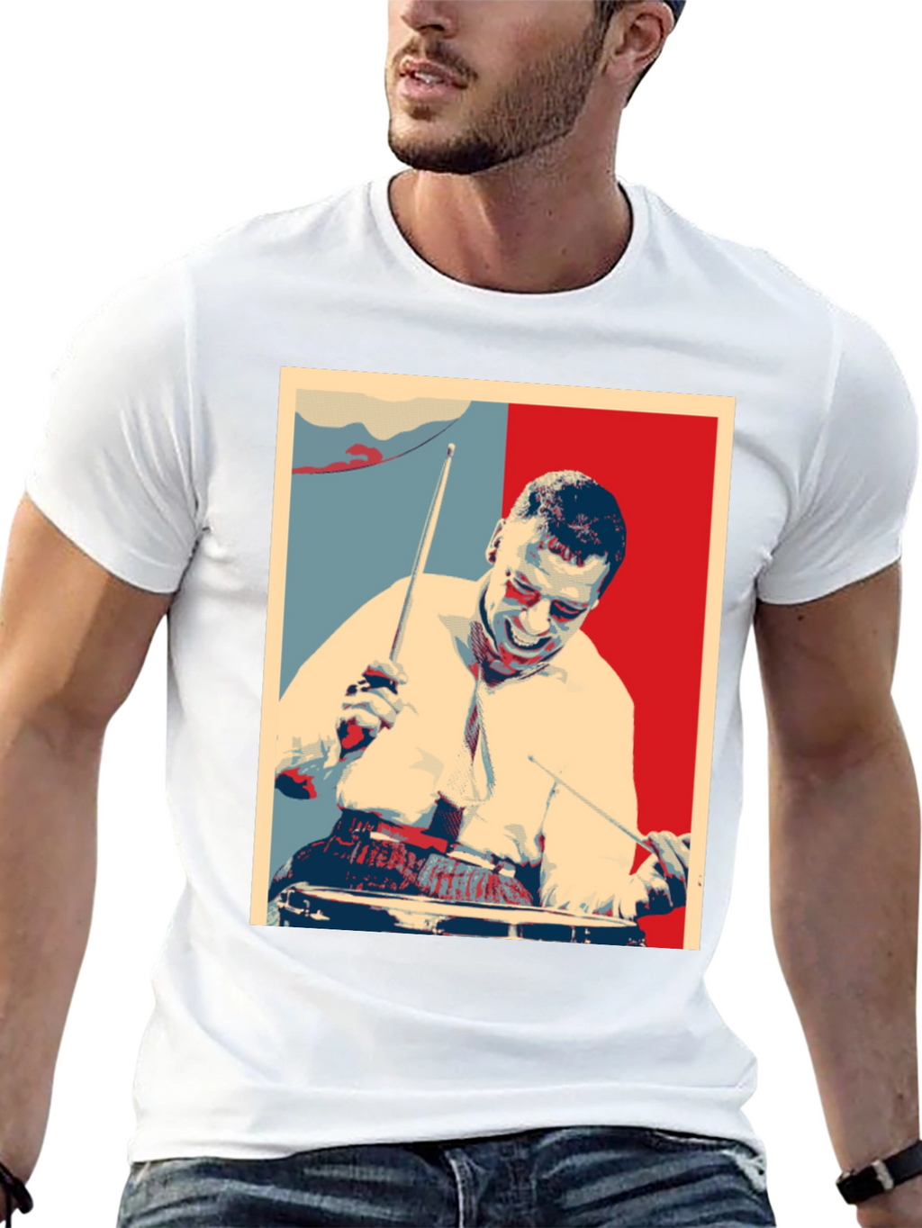 Drummer Graphic T-Shirt - Black