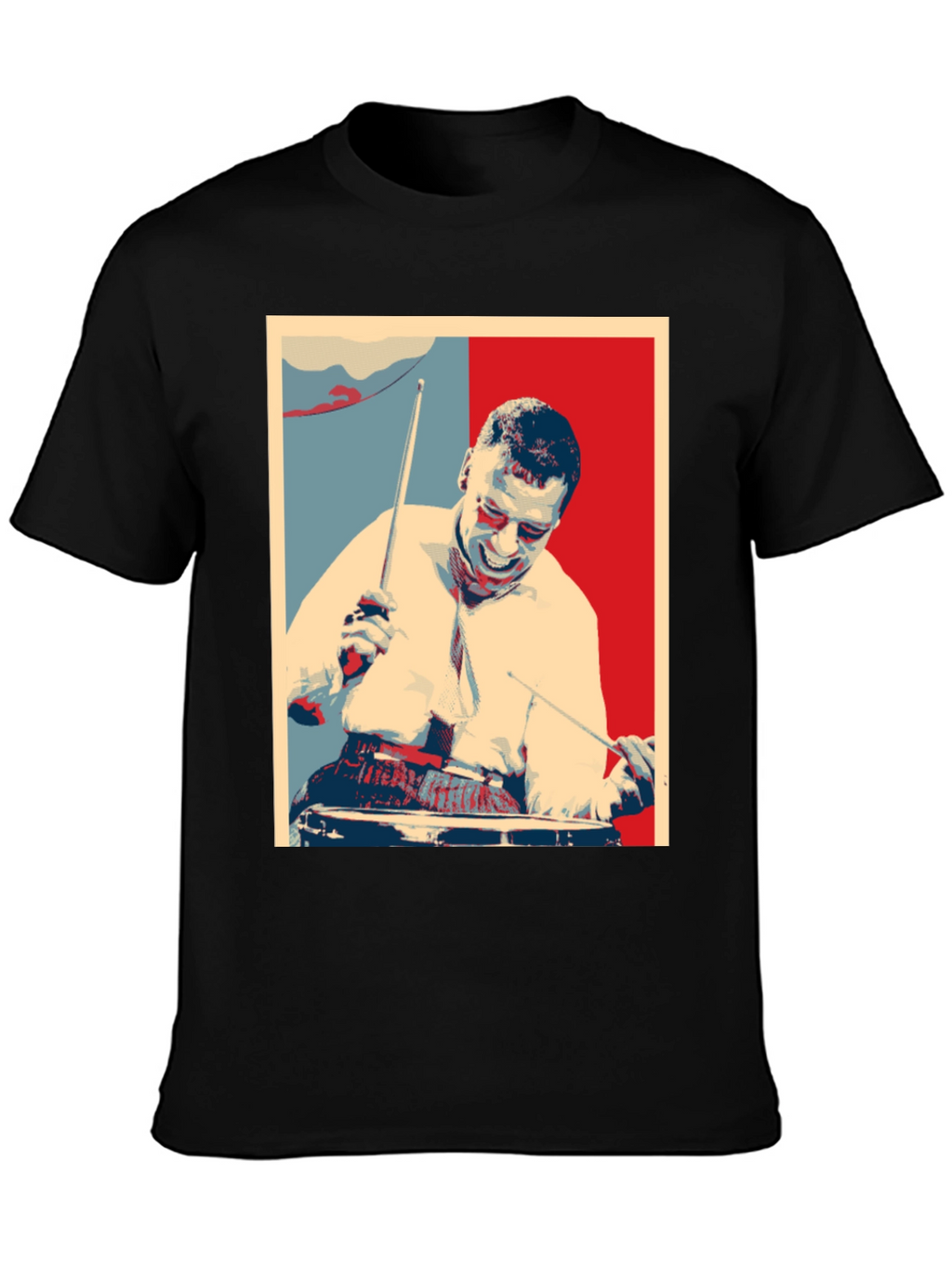 Drummer Graphic T-Shirt - Black