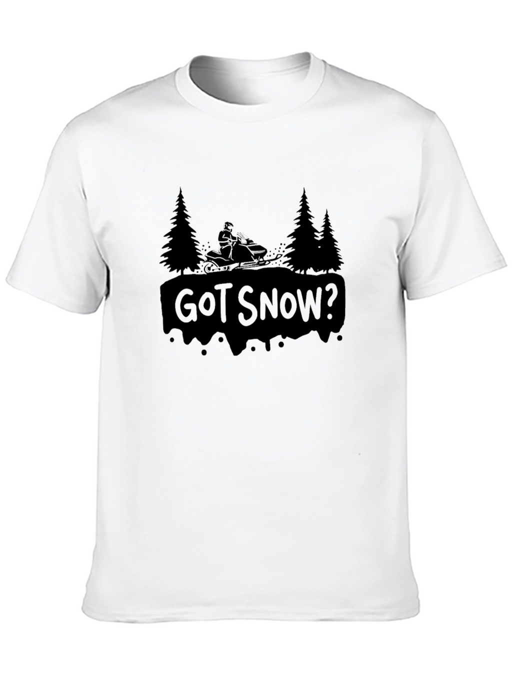 Got Snow? Black Graphic T-Shirt
