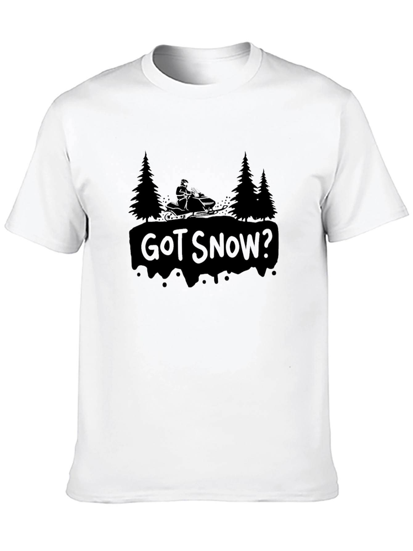 Got Snow? Black Graphic T-Shirt