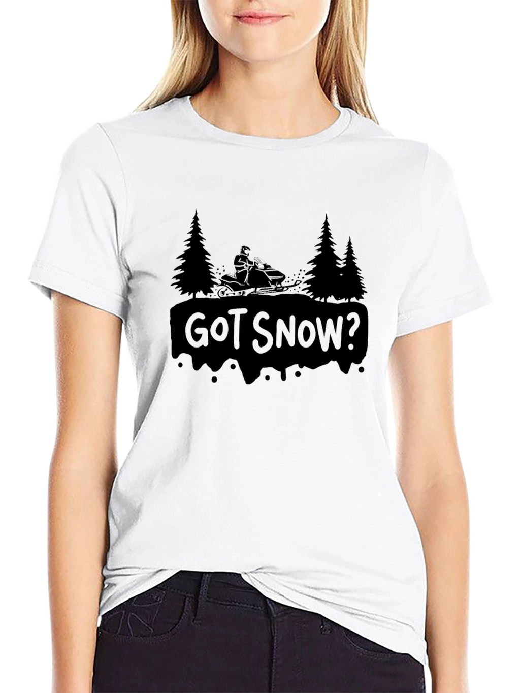 Got Snow? Black Graphic T-Shirt