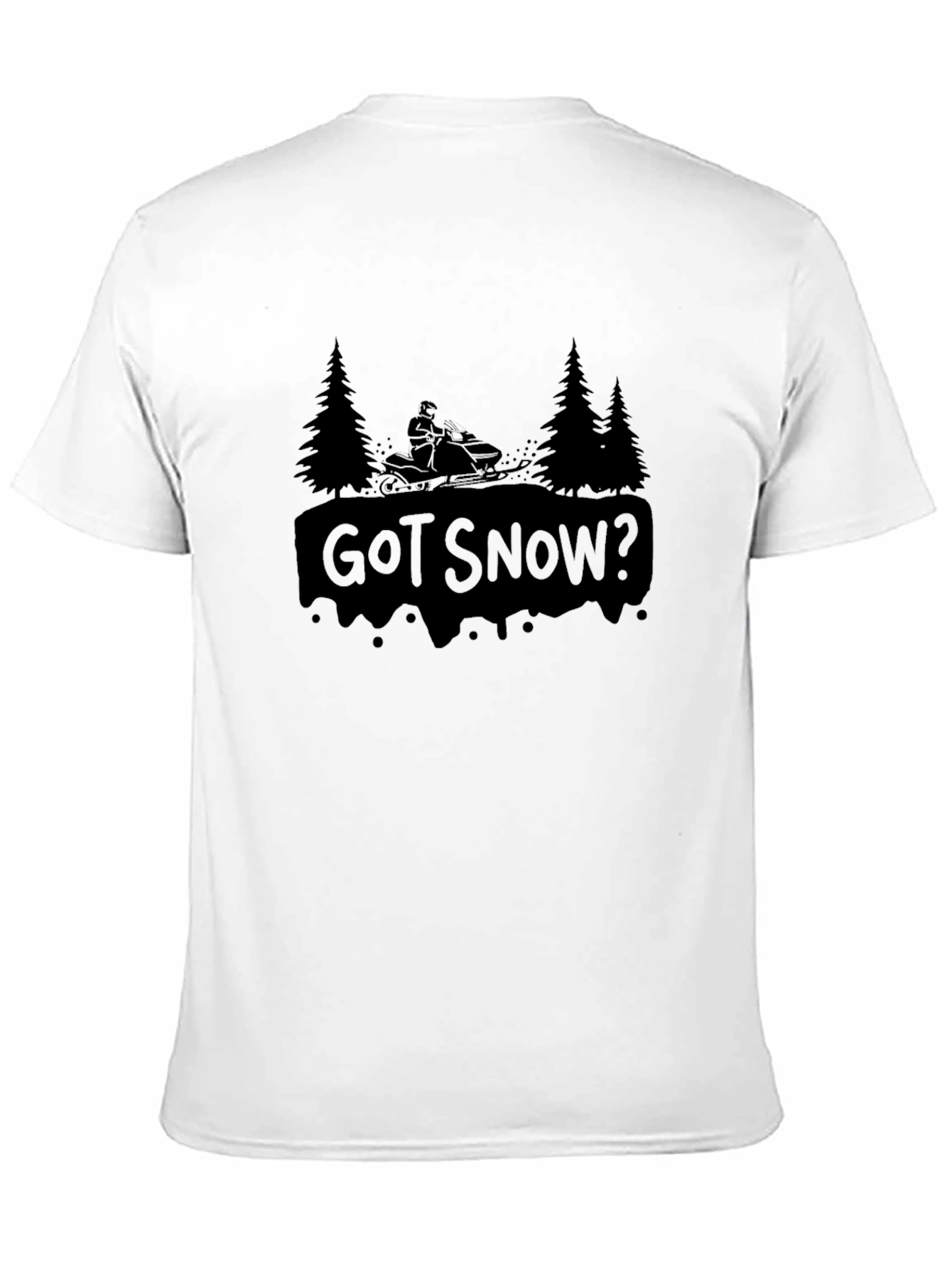 Got Snow? Black Graphic T-Shirt