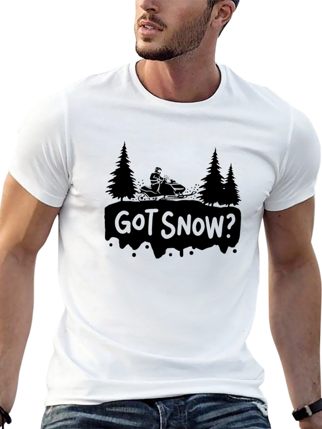 Got Snow? Black Graphic T-Shirt