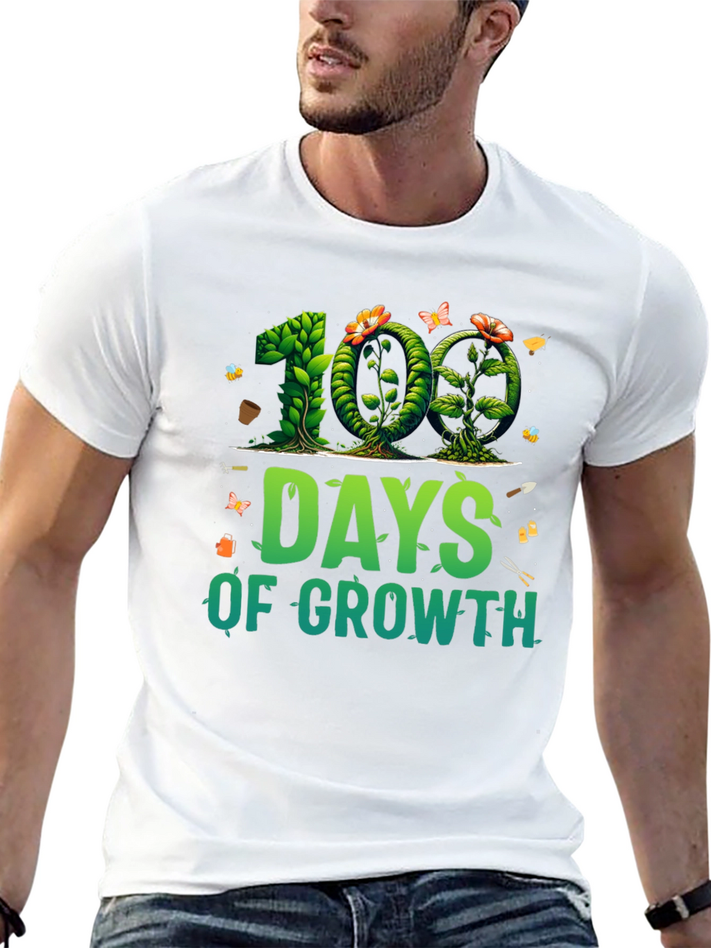 100 Days of Growth T-Shirt - Gardener Tee