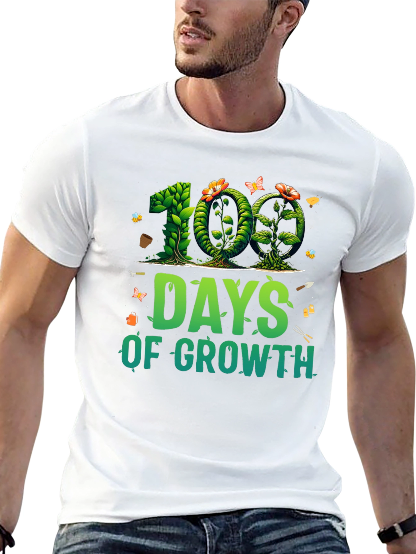 100 Days of Growth T-Shirt - Gardener Tee
