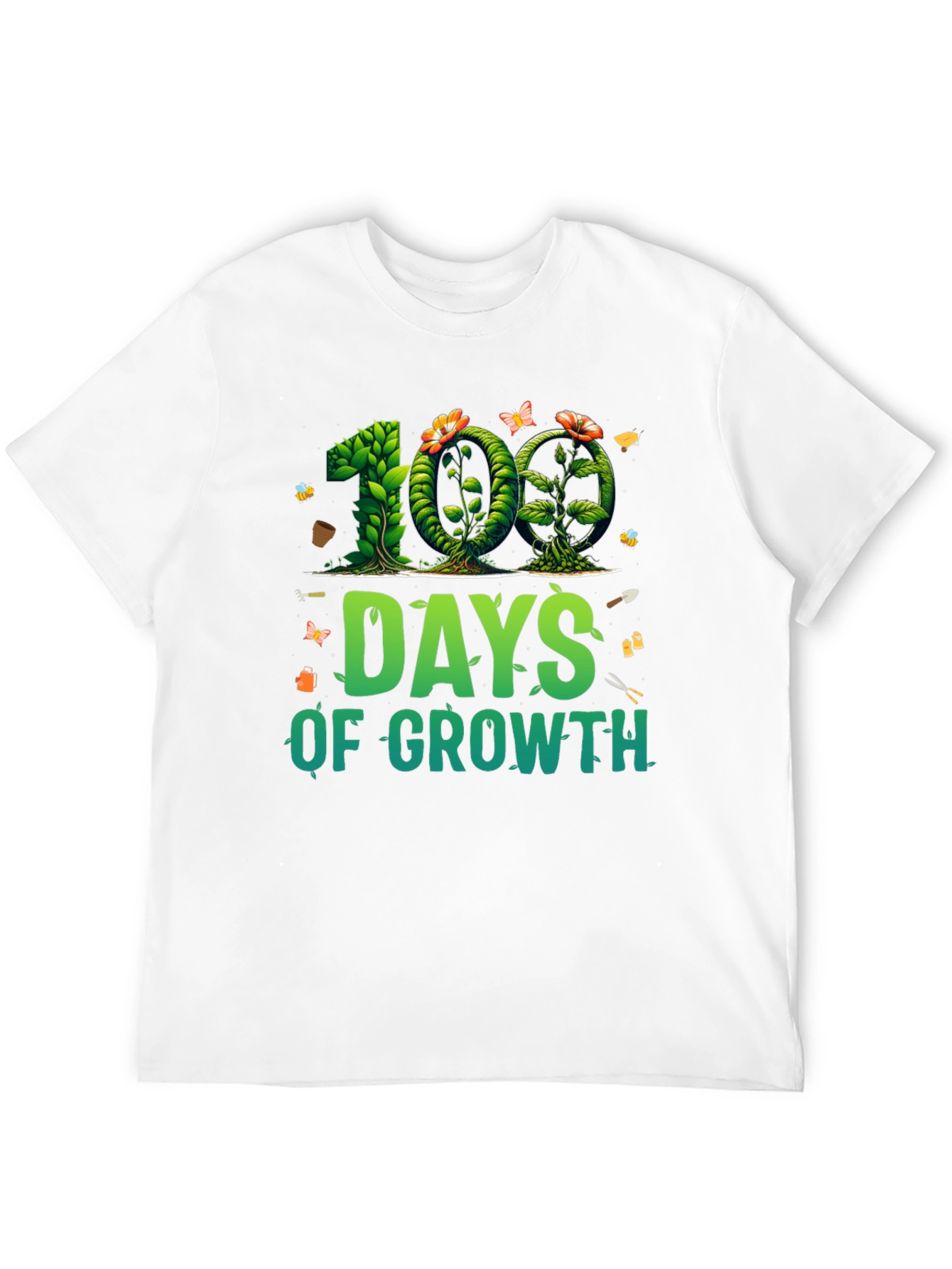 100 Days of Growth T-Shirt - Gardener Tee