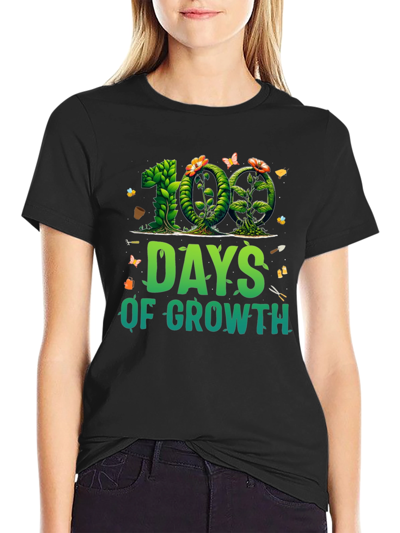 100 Days of Growth T-Shirt - Gardener Tee