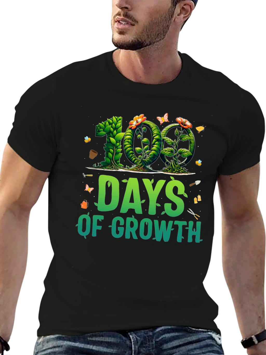 100 Days of Growth T-Shirt - Gardener Tee