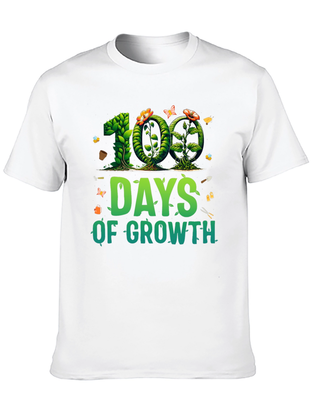 100 Days of Growth T-Shirt - Gardener Tee